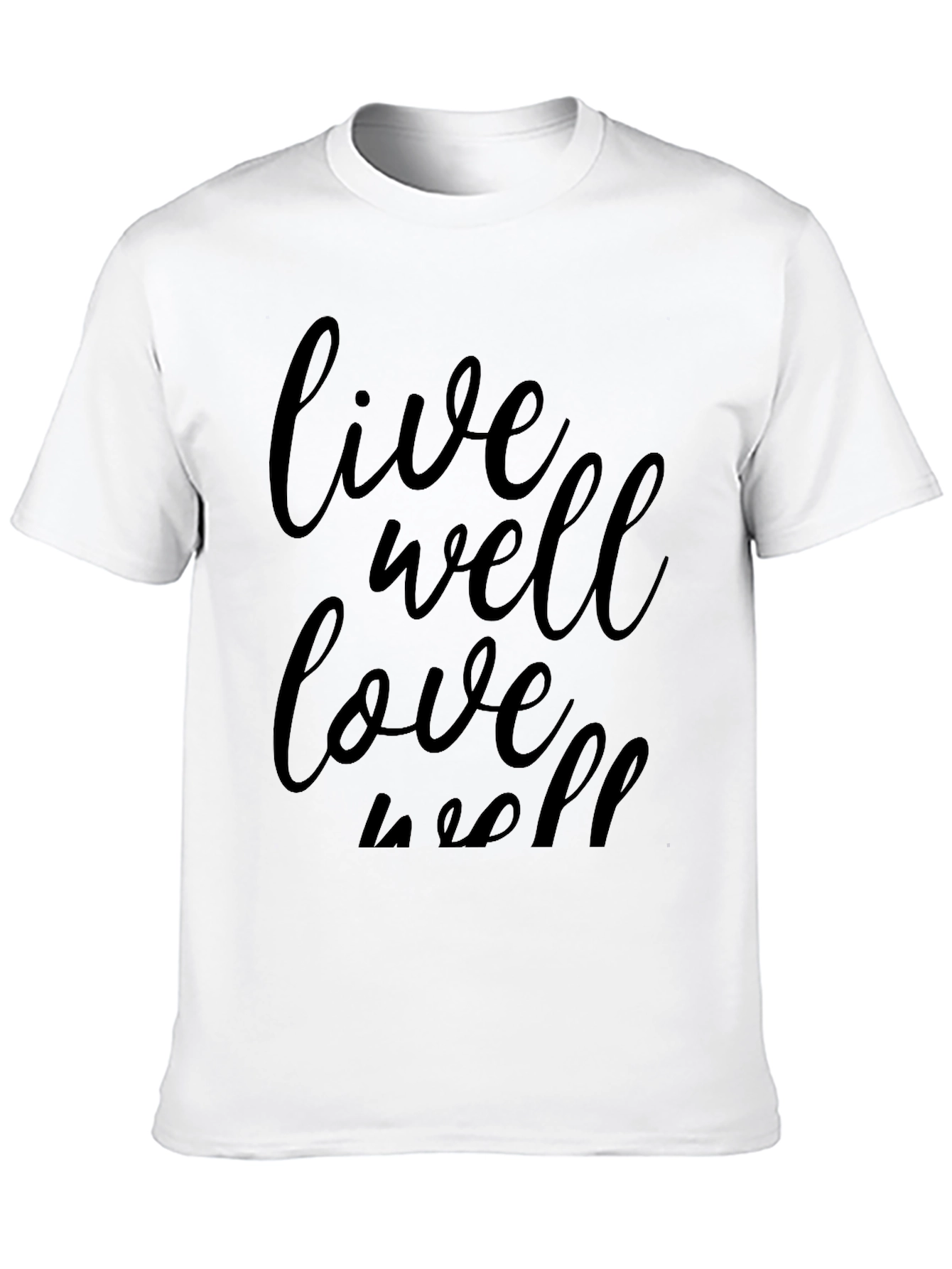 Black Live Well Love Well Black Graphic Tee view 10