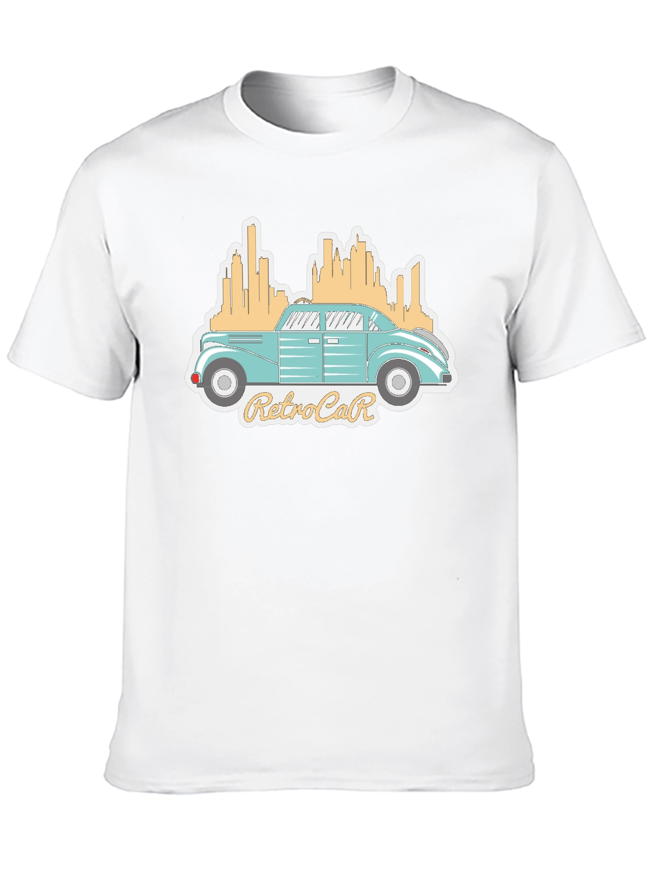 Black Retro Car Graphic Tee - Classic Automotive Style view 10