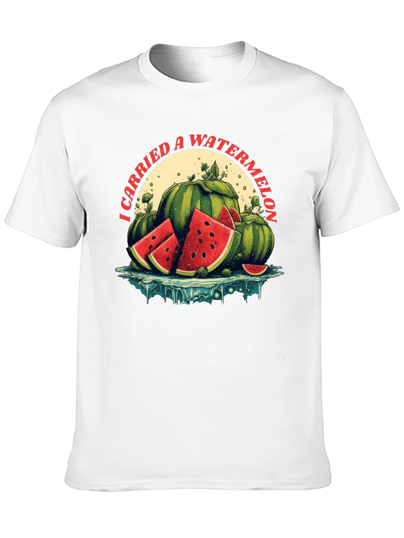 Black I Carried a Watermelon Graphic Tee view 10