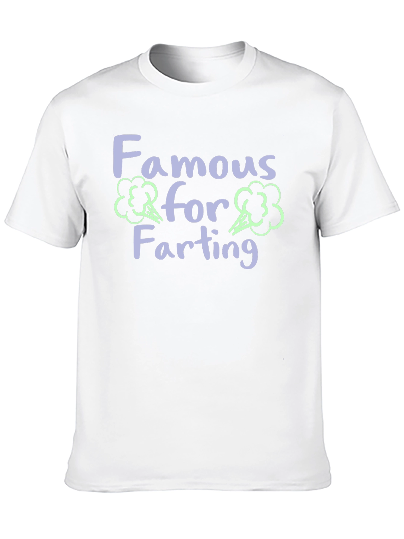 Black Famous for Farting Black Graphic Tee view 10