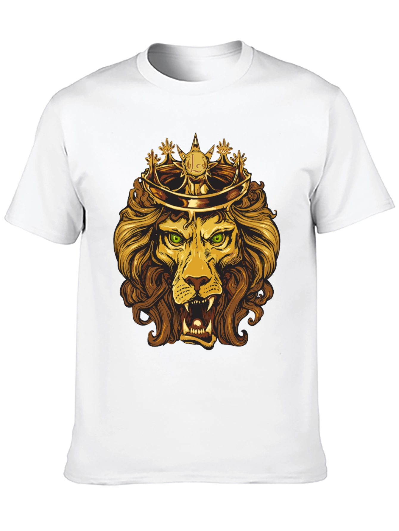 Black King Lion Graphic Tee - Regal Design view 10