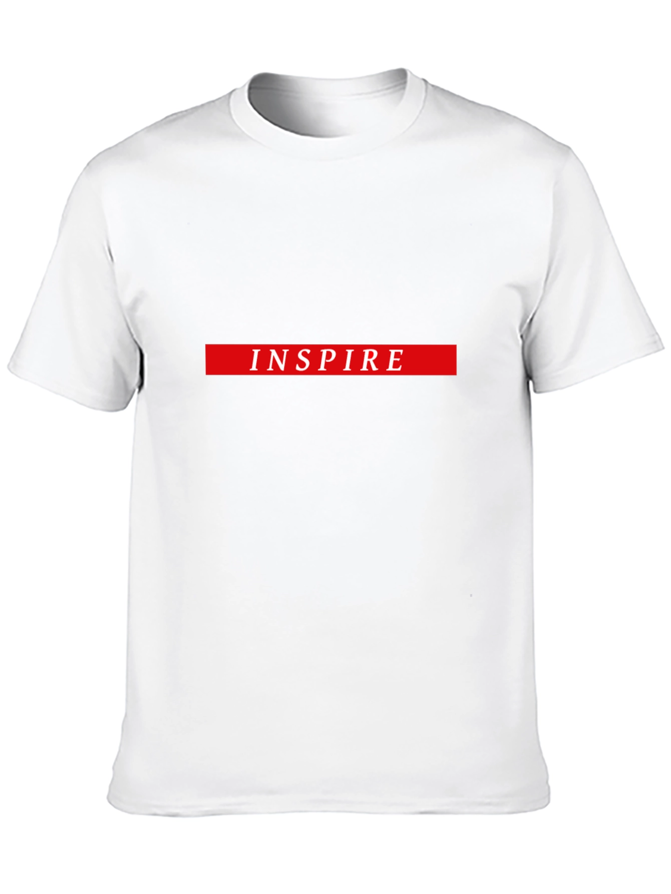 Black Inspire Graphic Tee - Black Cotton Blend T-Shirt view 10