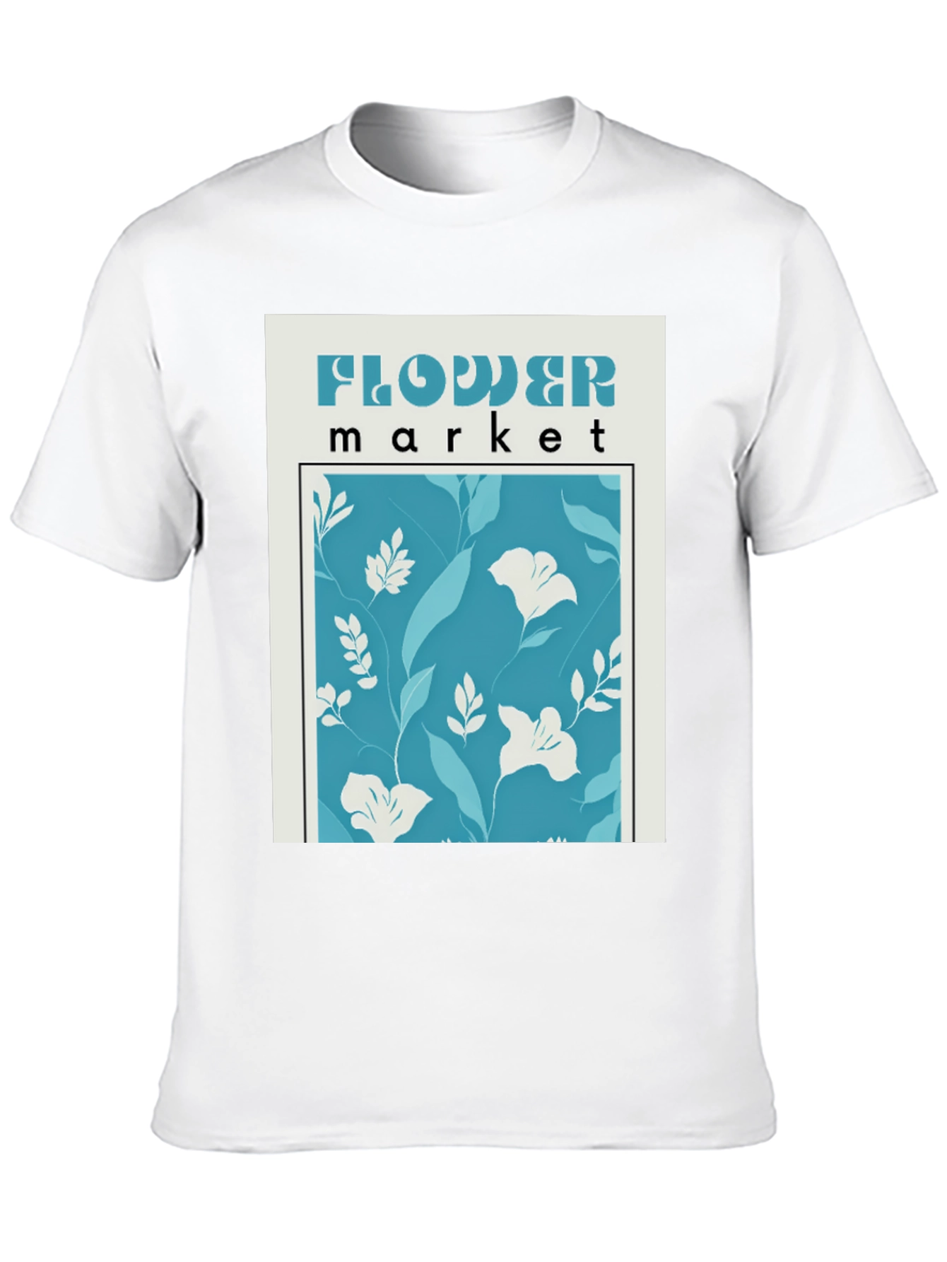 Black Flower Market Graphic Tee - Trendy Floral Print view 10