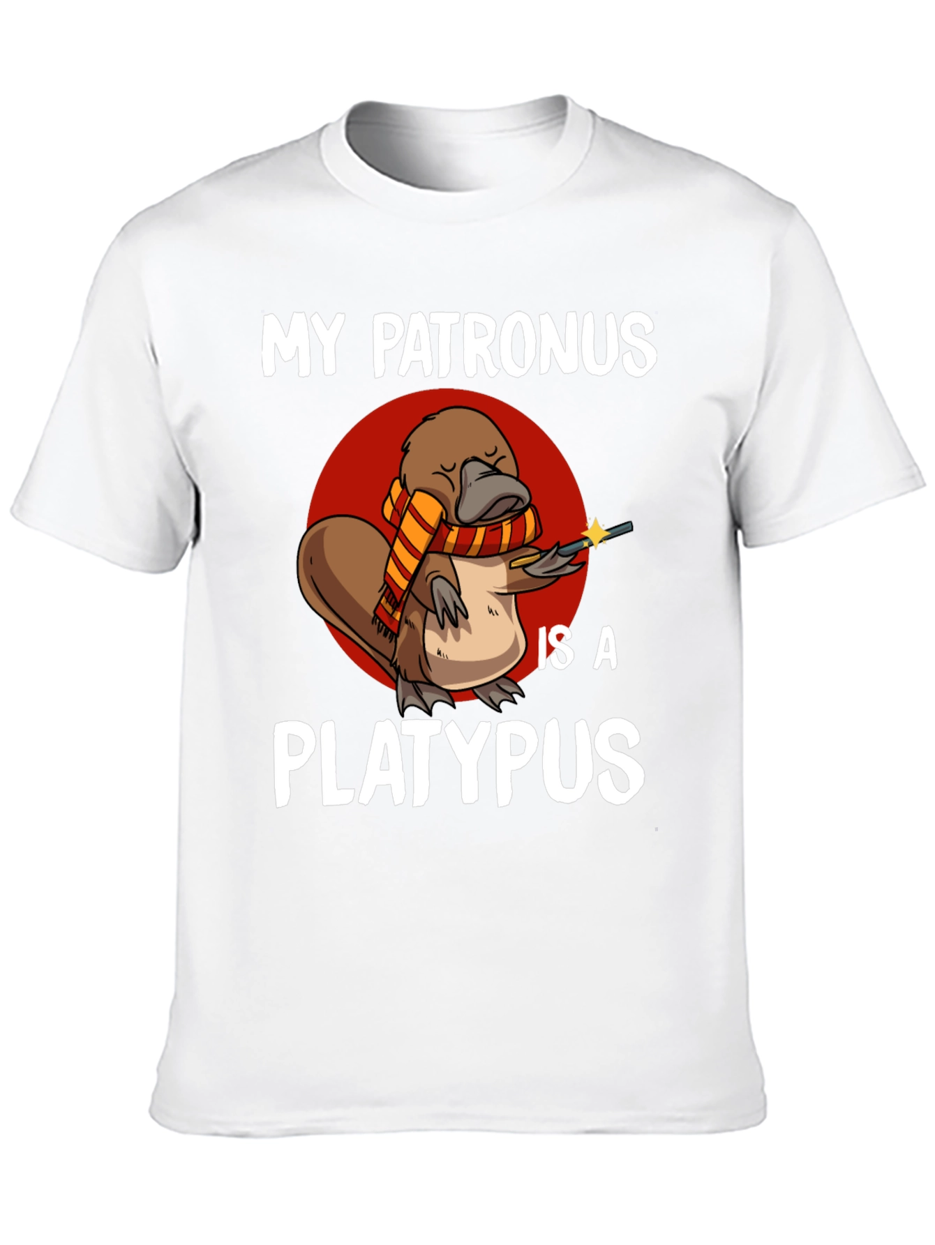 Black My Patronus is a Platypus T-Shirt view 10