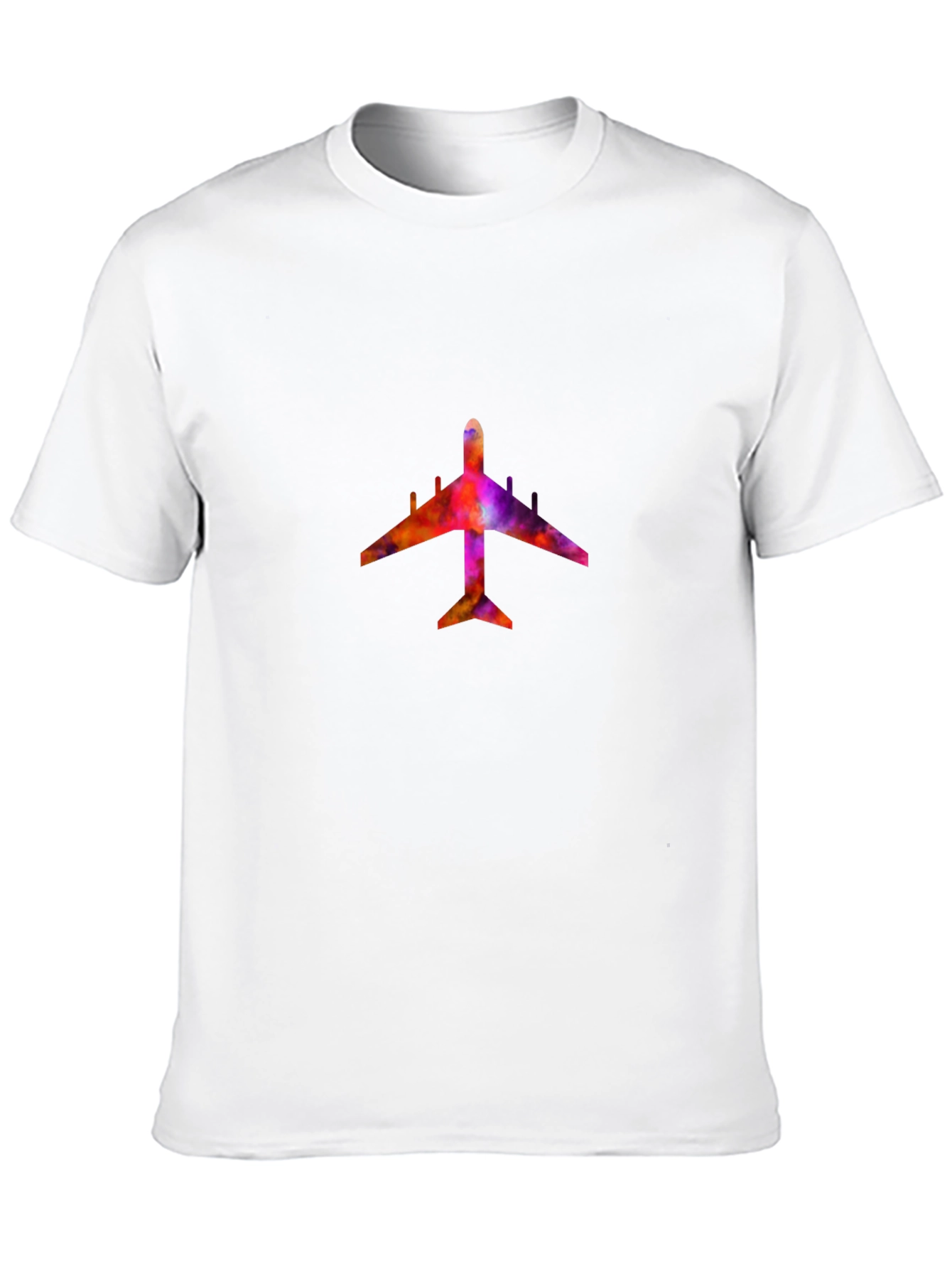 Black Colorful Airplane Graphic Tee - Black view 10