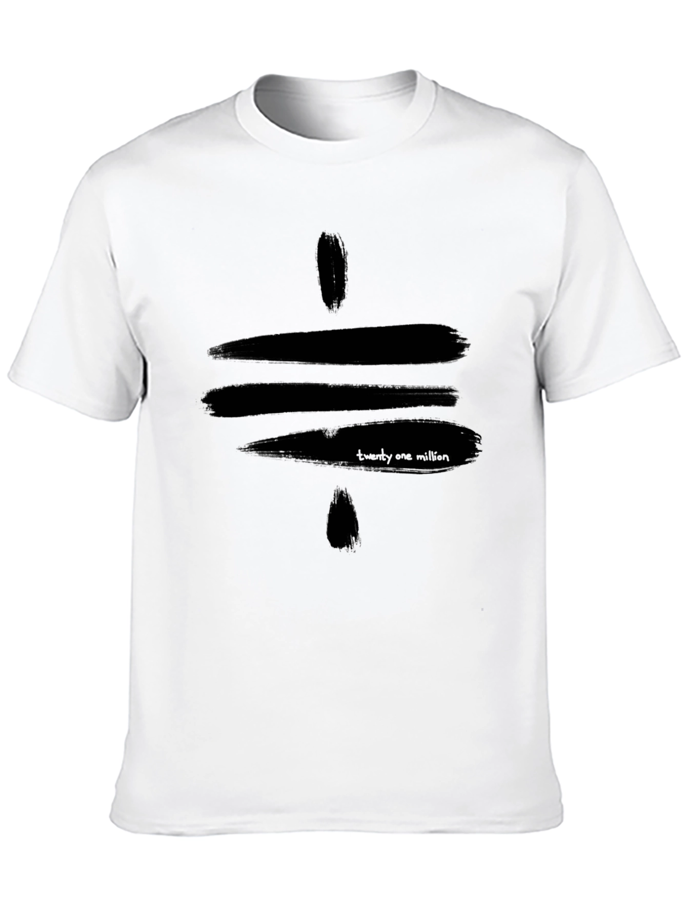 Black Black Graphic Tee - 'Twenty One Million' Design view 10