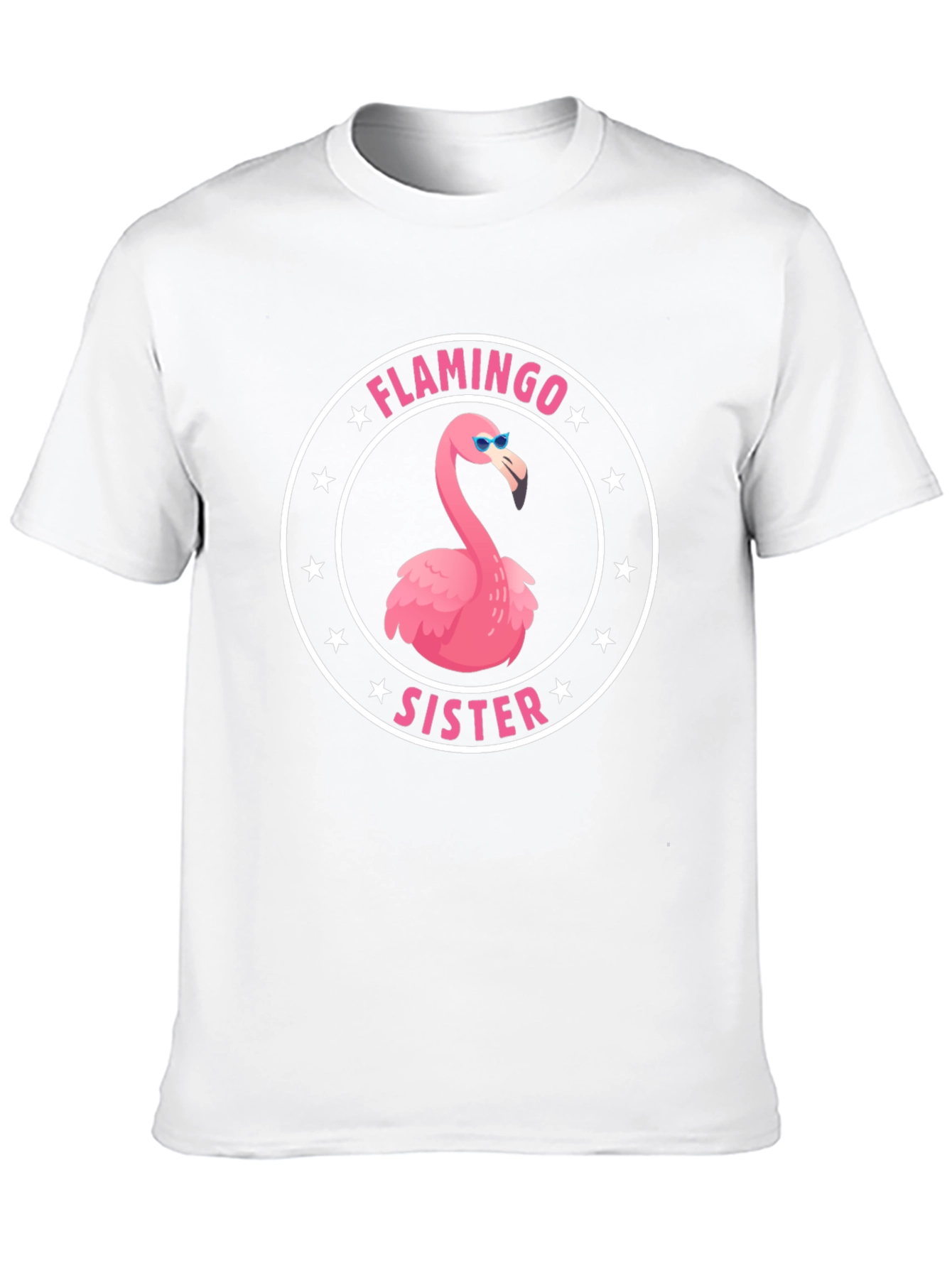 Black Flamingo Sister T-Shirt - Fun Graphic Tee view 10
