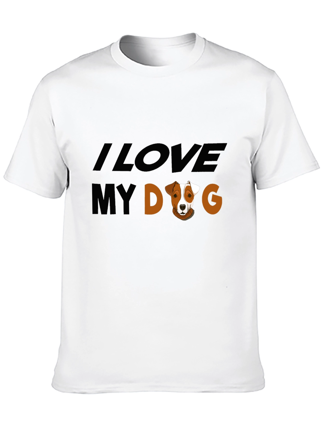 Black I Love My Dog Graphic Tee - Black view 10