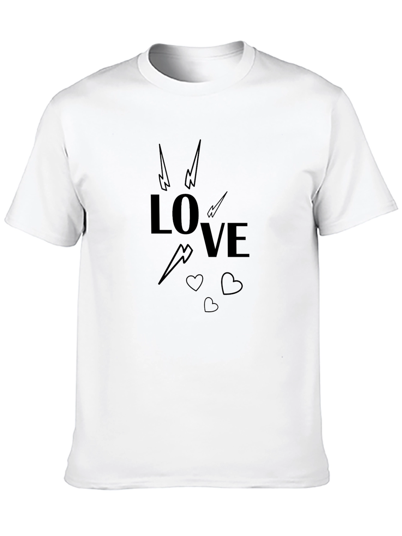 Black Love Graphic Black T-Shirt view 10