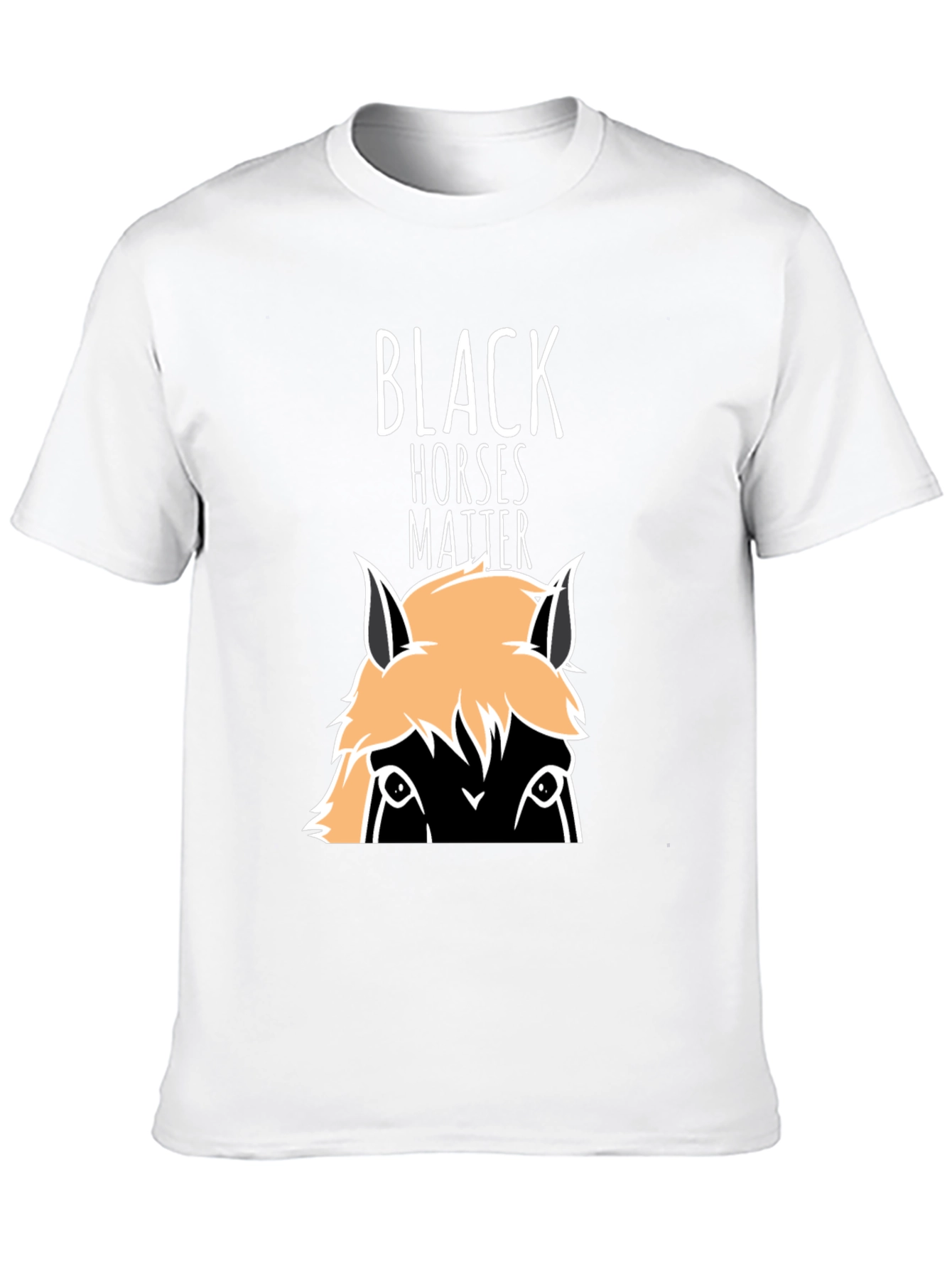 Black Black Horses Matter Graphic T-Shirt view 10