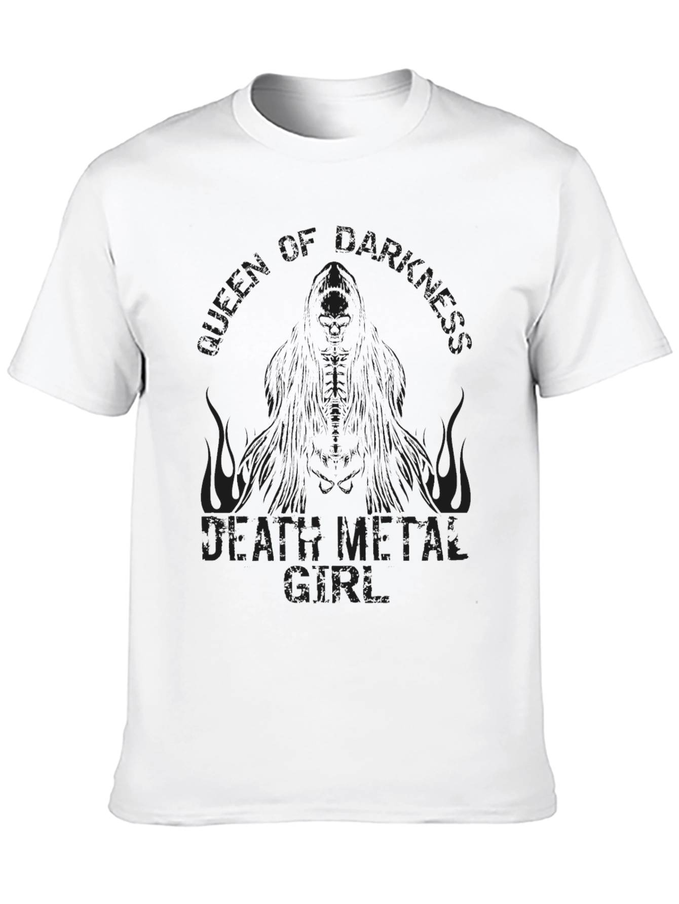 Black Darkness Death Metal Girl T-Shirt view 10