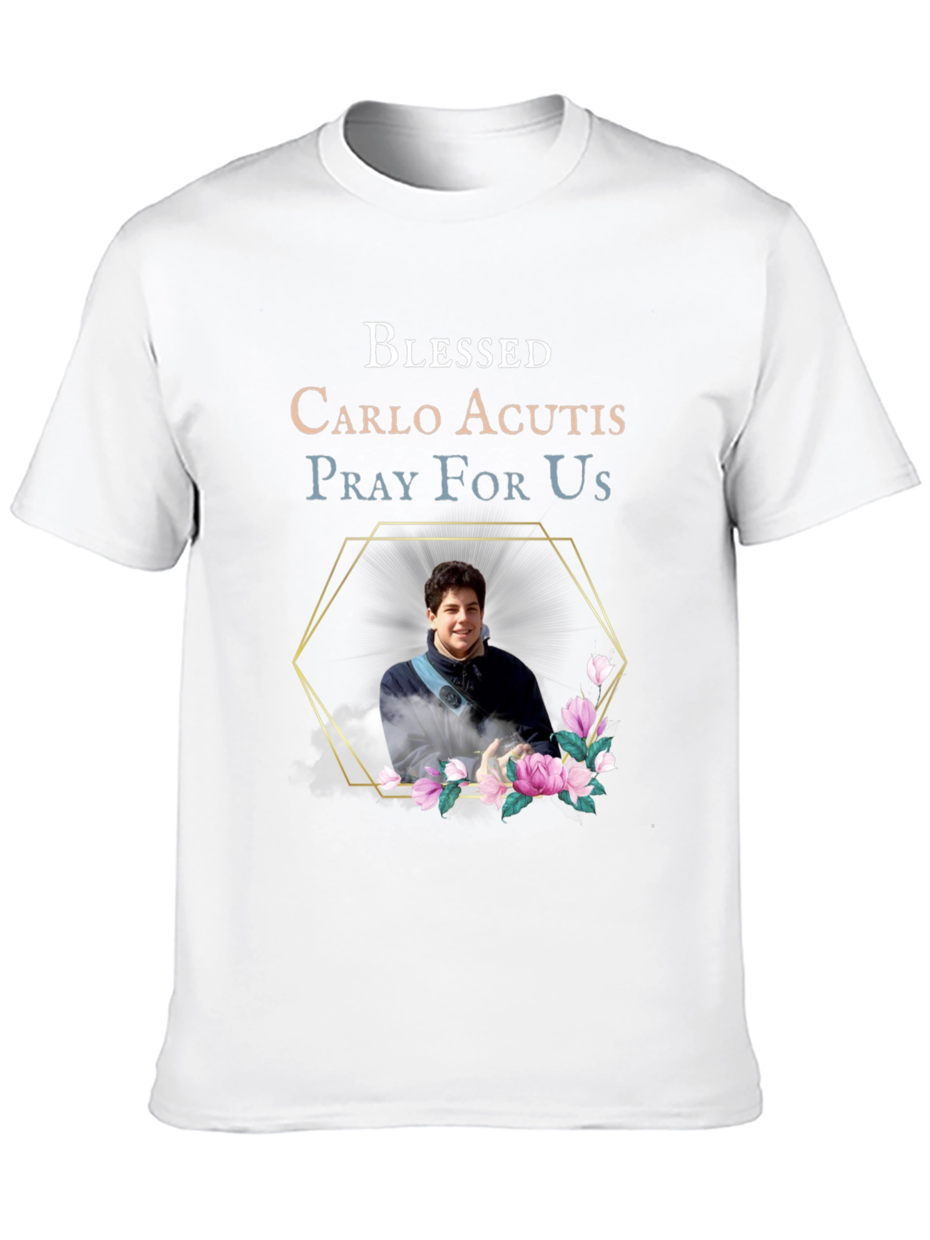 Black Blessed Carlo Acutis Pray For Us Black T-Shirt view 10