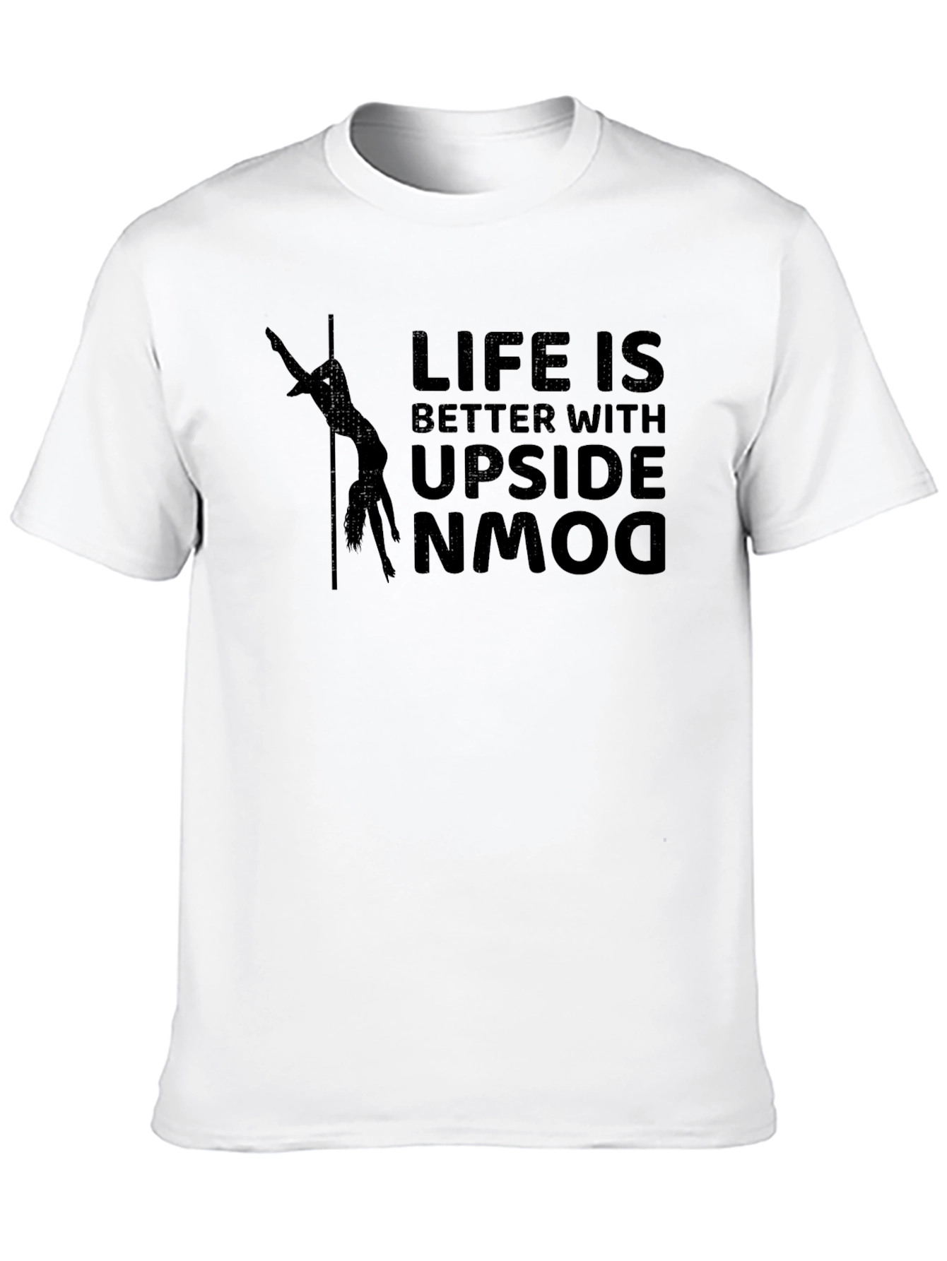 Black Life is Better Upside Down Black Graphic T-Shirt view 10