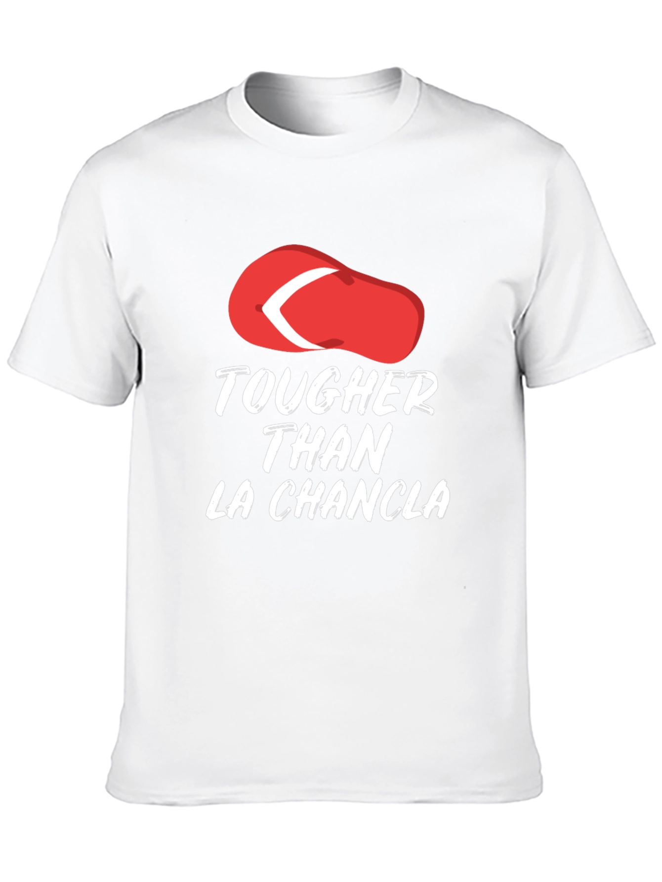 Black Tougher Than La Chancla Funny Graphic Tee view 10