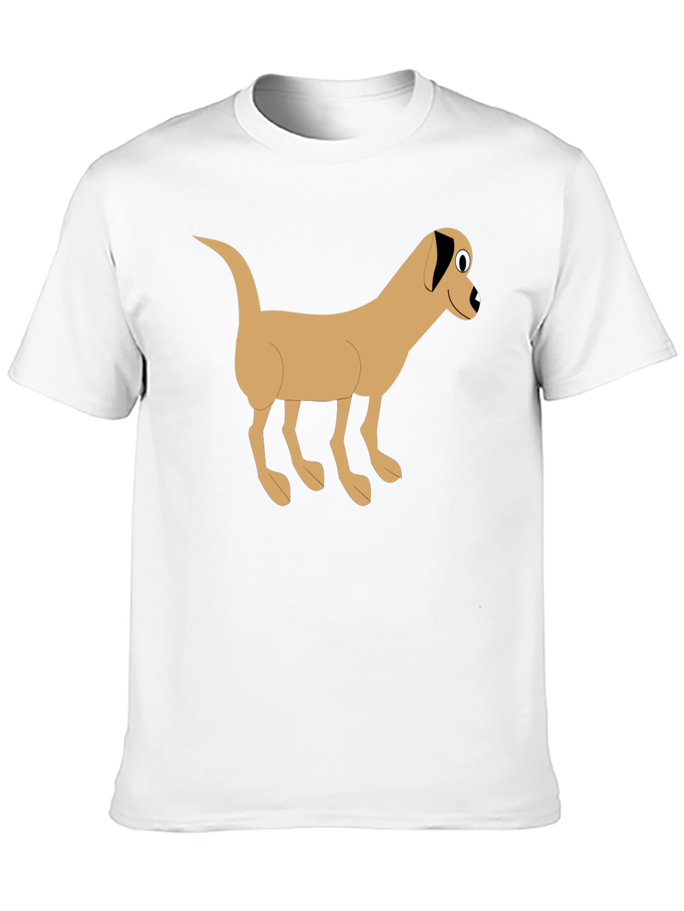 Black Cartoon Dog Graphic Black T-Shirt view 10