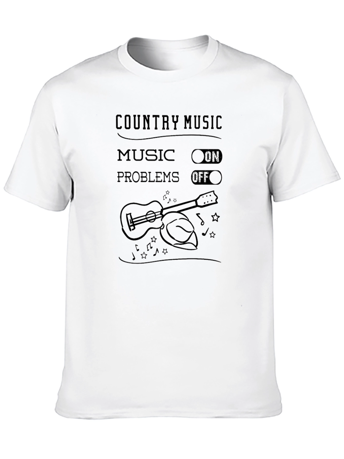 Black Country Music Shirt - Music On, Problems Off view 10