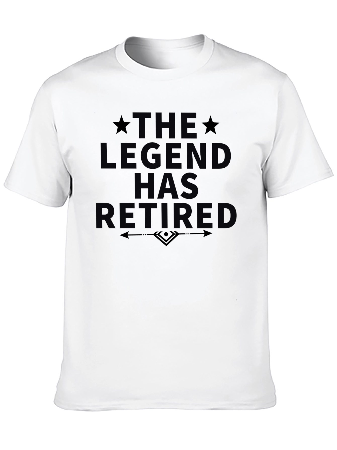Black The Legend Has Retired Graphic Tee - Black view 10