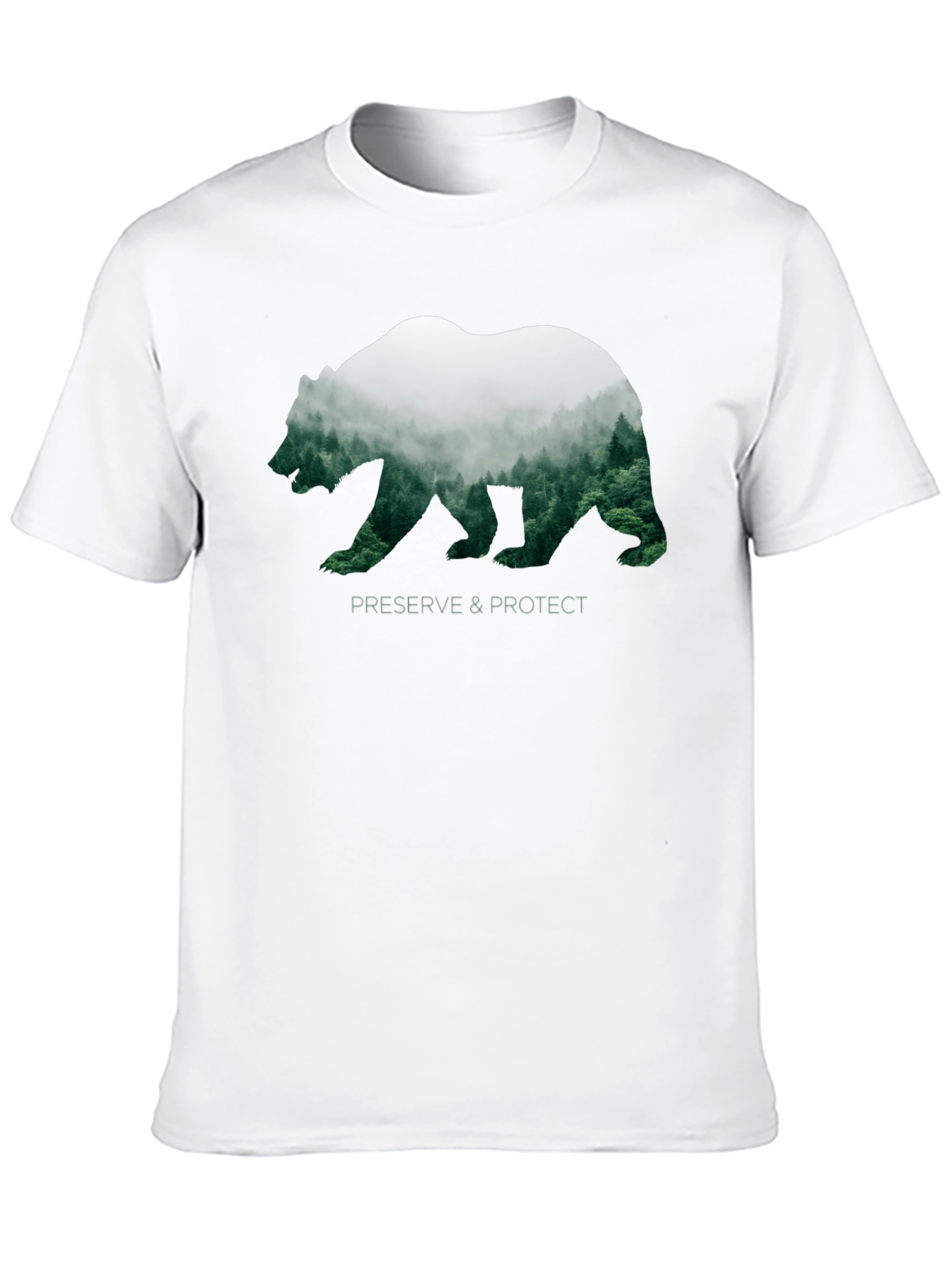 Black Preserve & Protect Bear Silhouette T-Shirt view 10