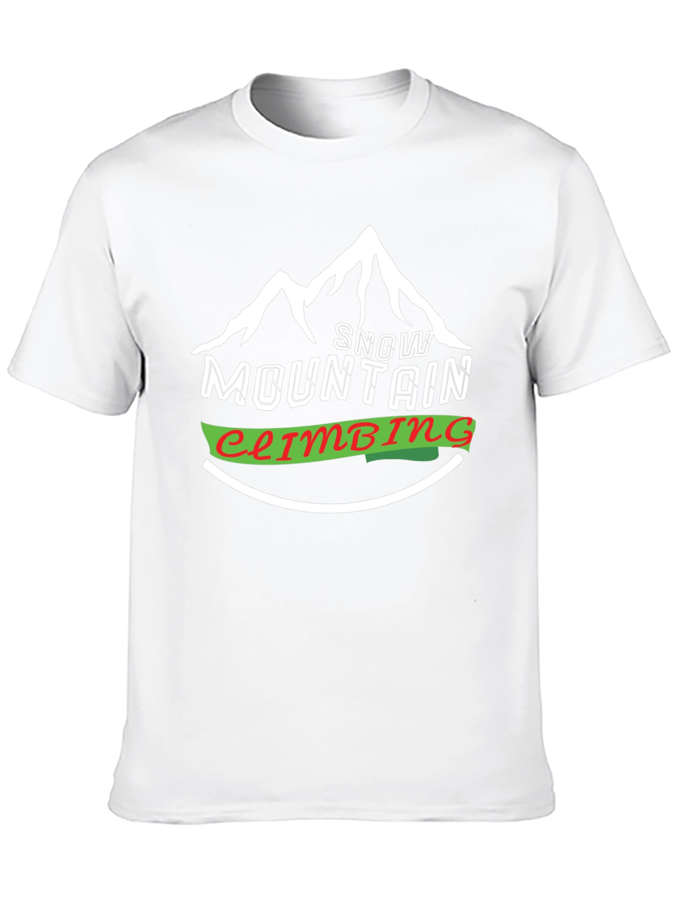 Black Snow Mountain Climbing Graphic Tee - Black view 10