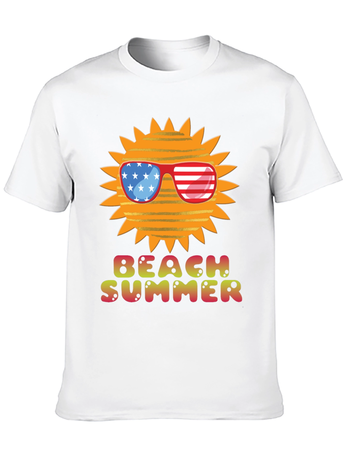 Black Beach Summer USA Sun Graphic Tee view 10