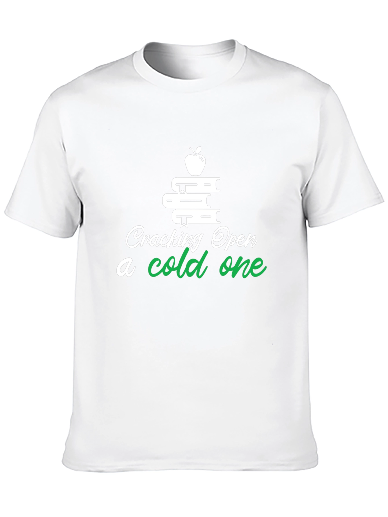 Black Cracking Open a Cold One Book Lover T-Shirt view 10