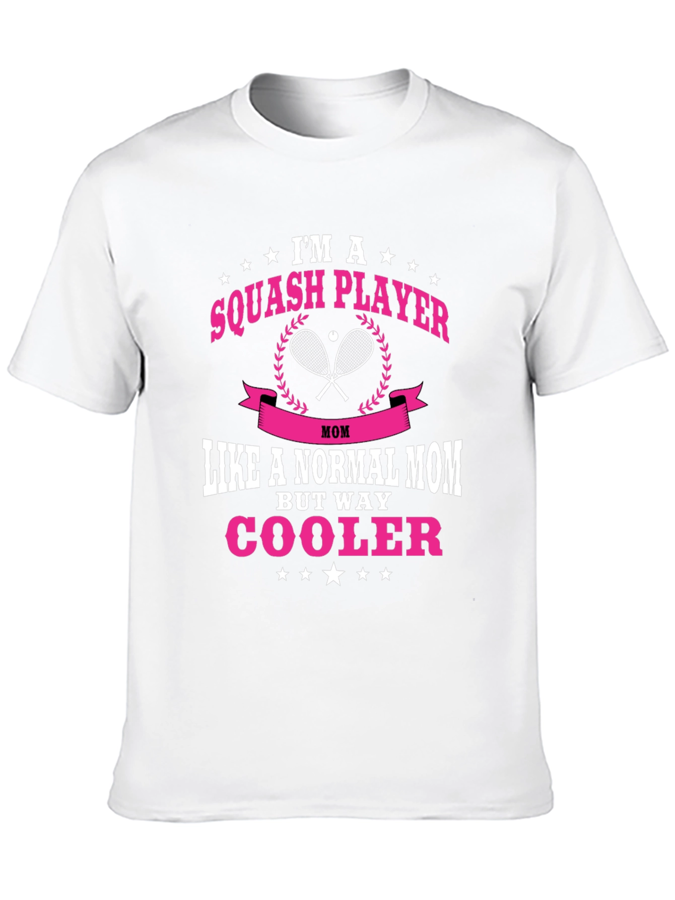 Black Squash Player Mom T-Shirt: Way Cooler! view 10