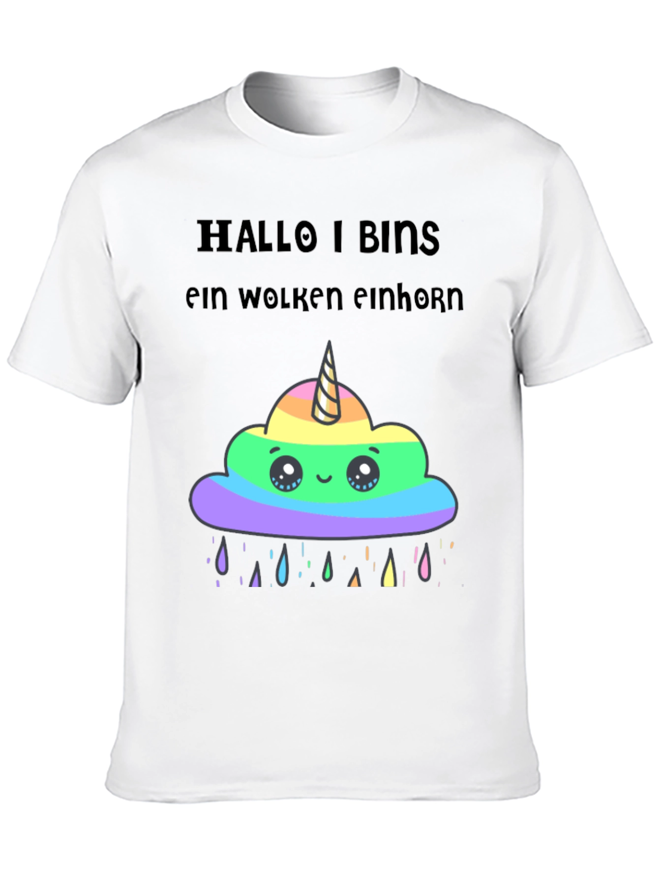 Black Unicorn Cloud Graphic T-Shirt view 10