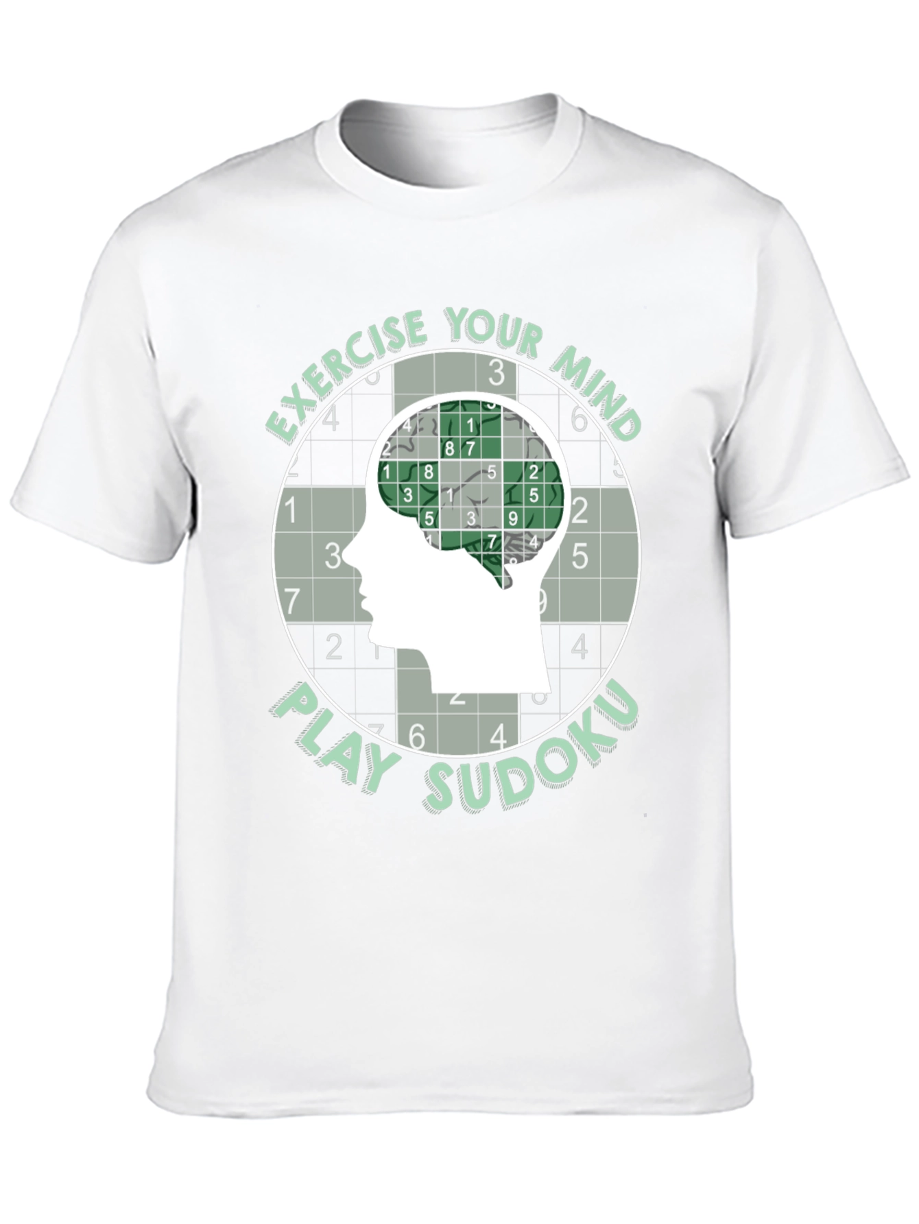 Exercise Your Mind Play Sudoku T-Shirt - 10
