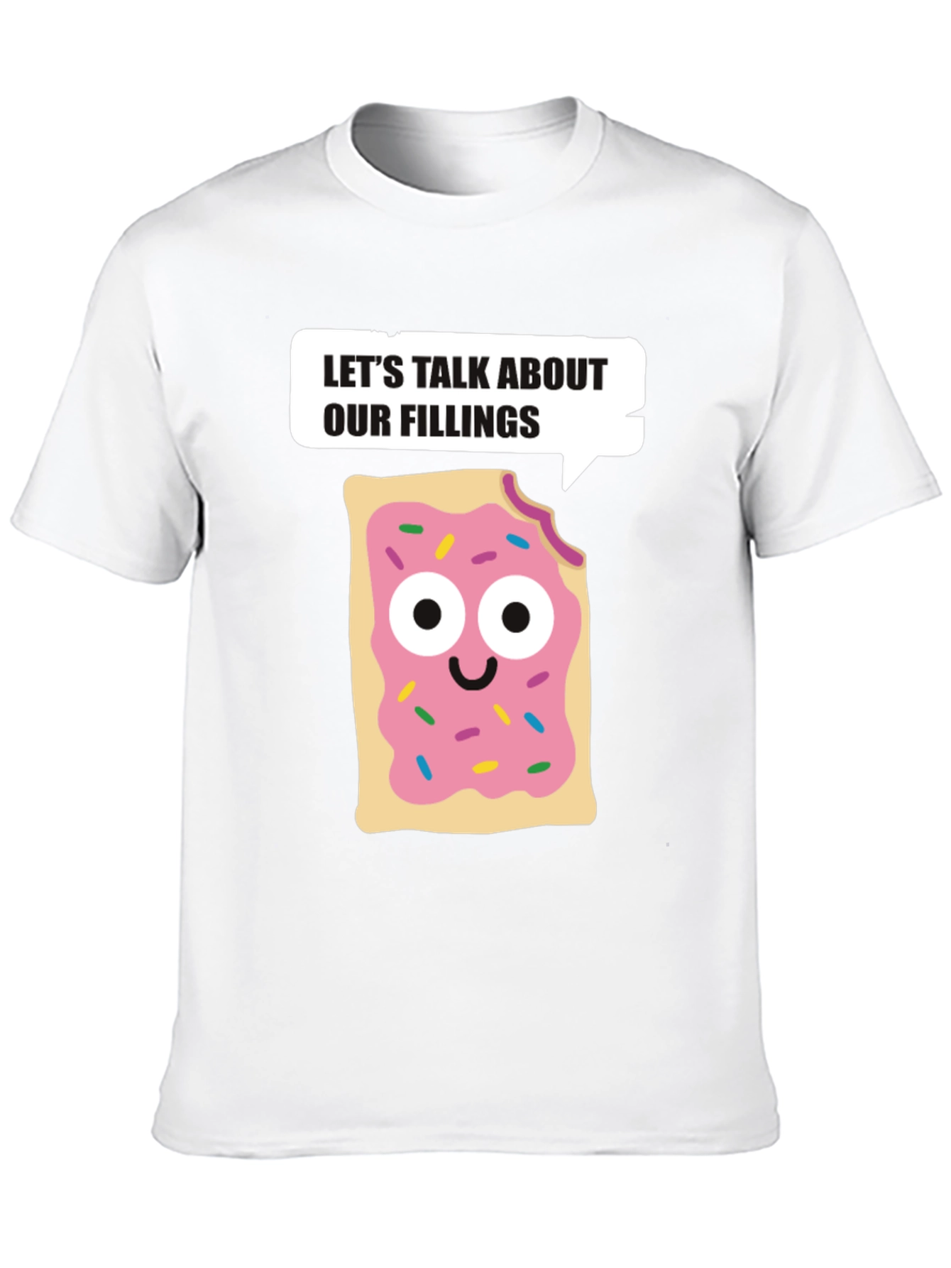 Black Let's Talk About Our Fillings T-Shirt view 10