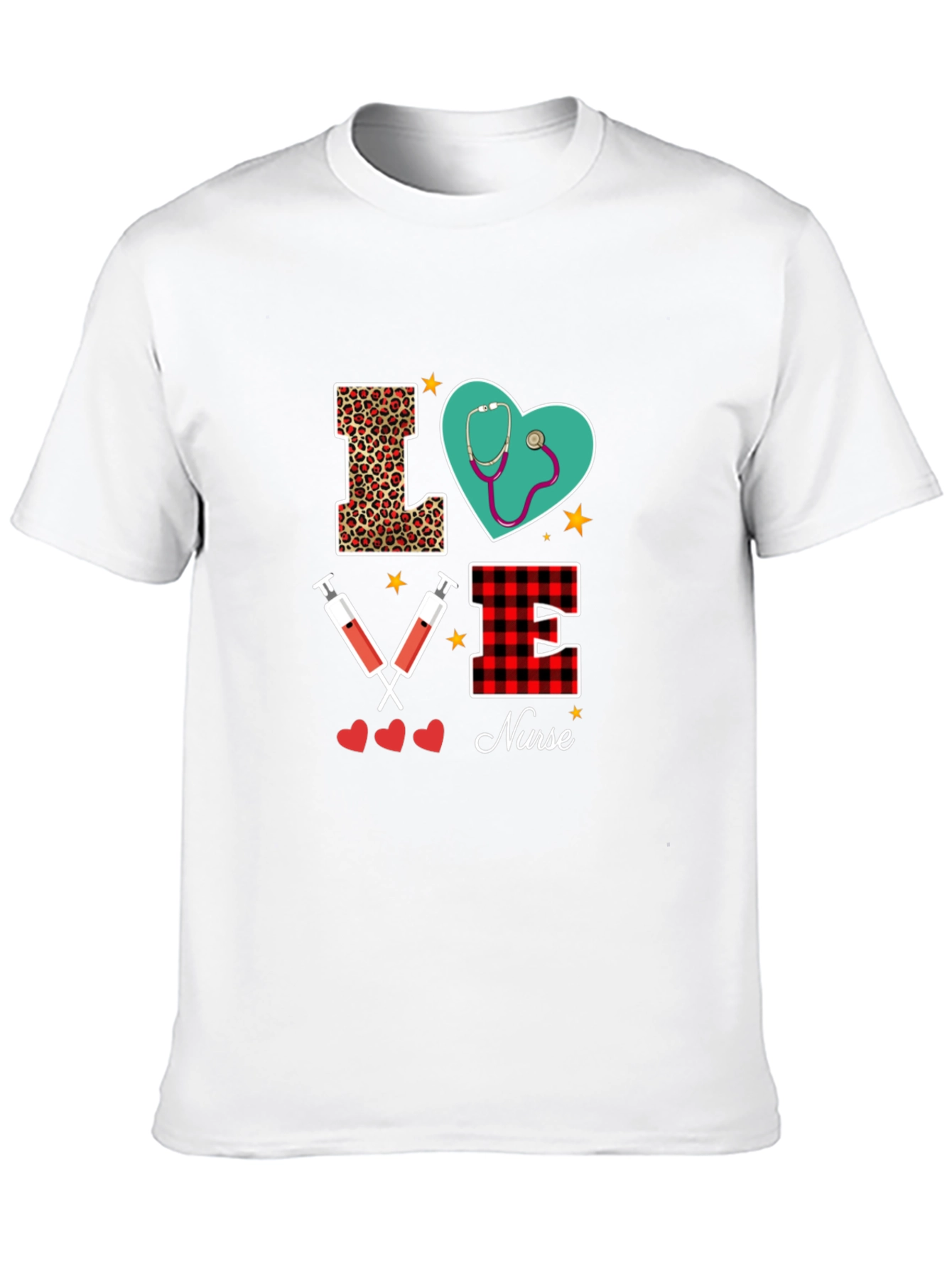 Black Love Nurse Graphic Tee Shirt view 10