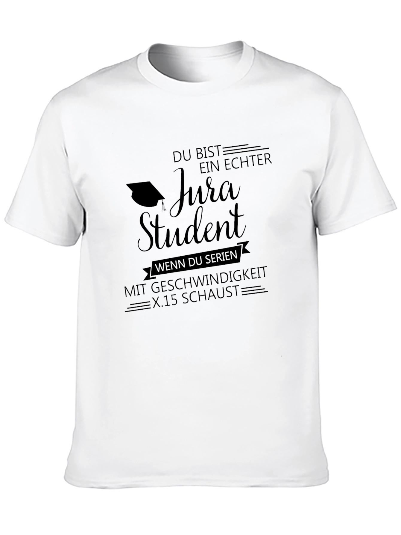 Black Jura Student Black Graphic T-Shirt view 10