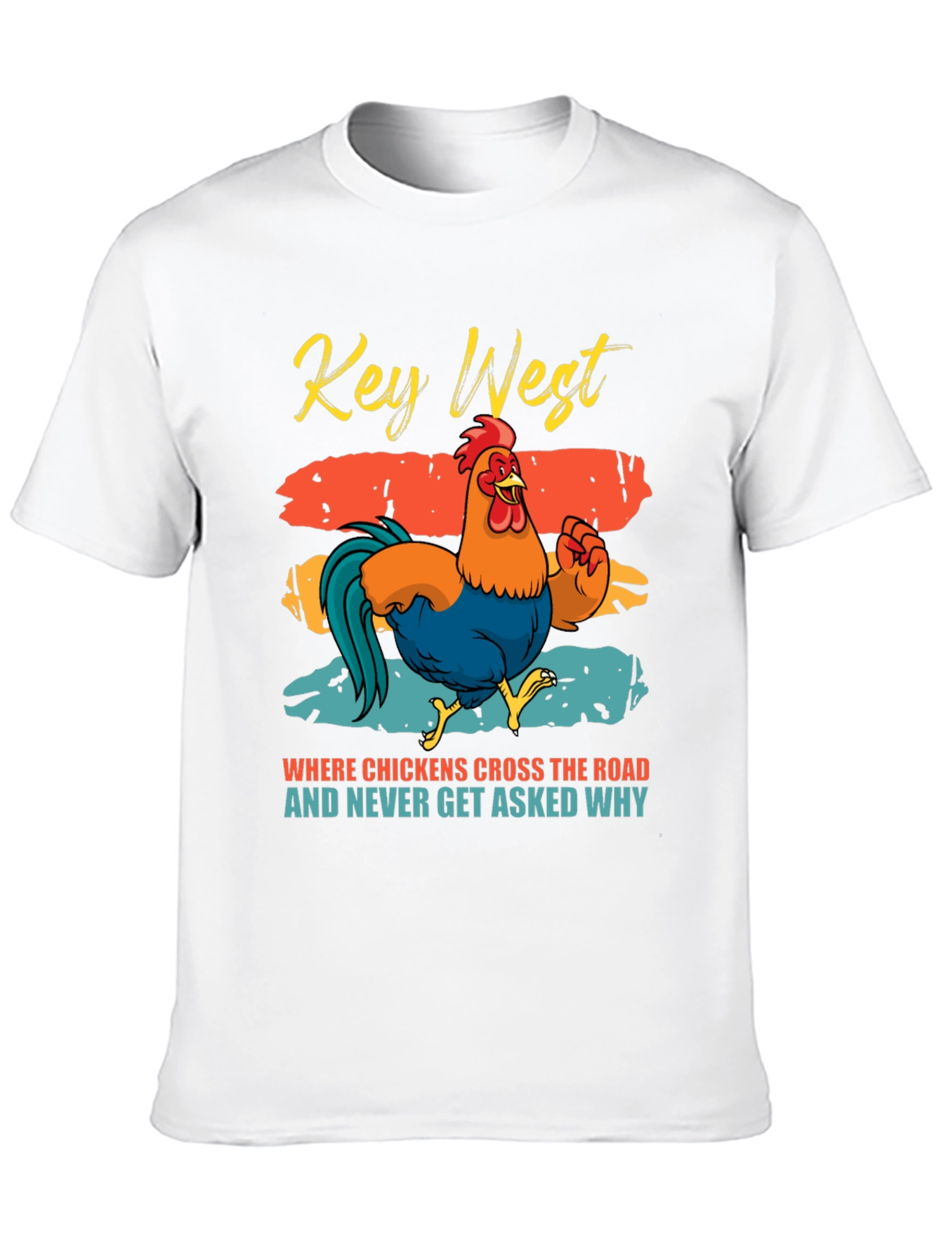 Black Key West Chicken Graphic Tee view 10