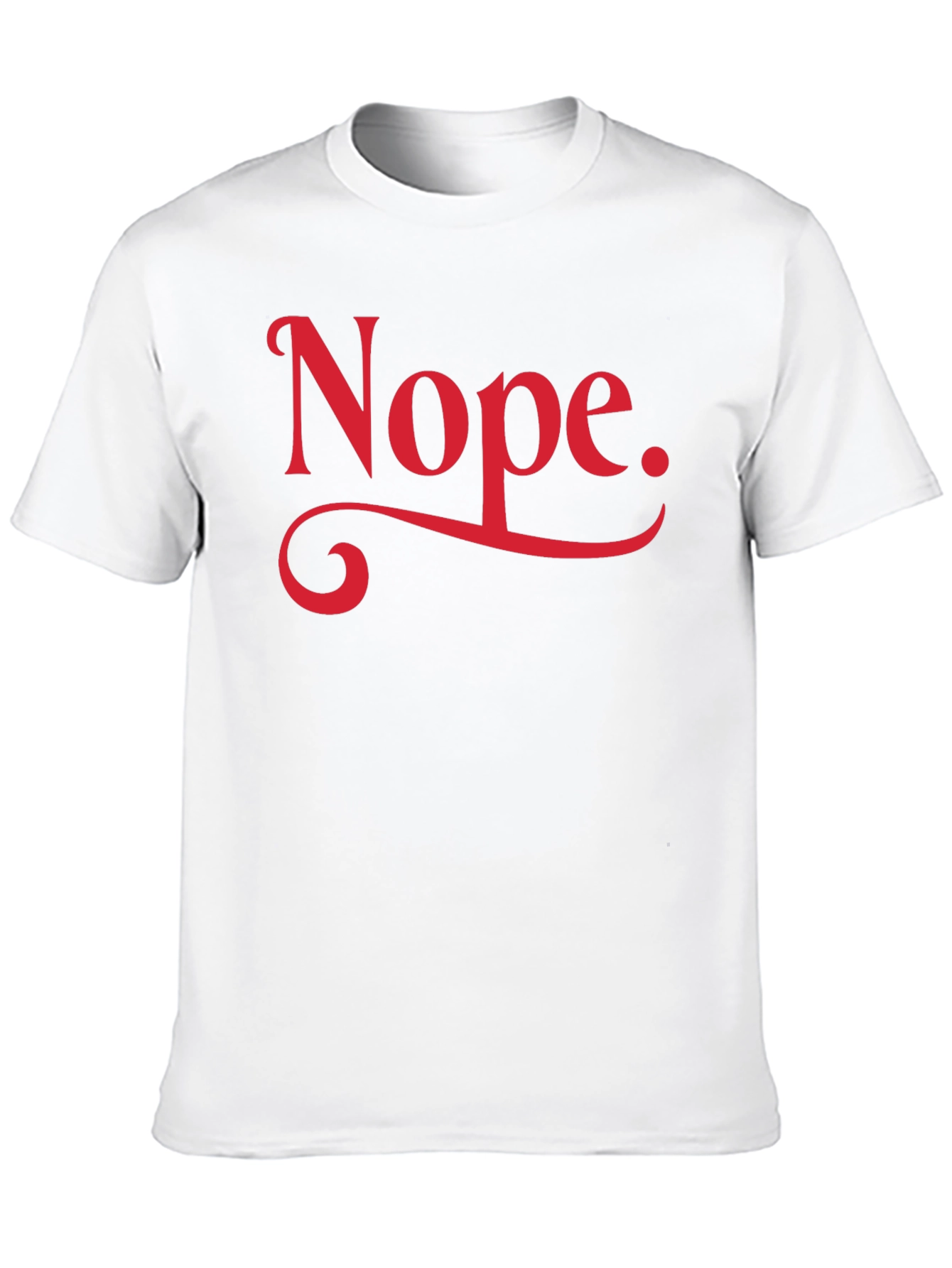 Black Nope Graphic Tee - Black Cotton Casual T-Shirt view 10