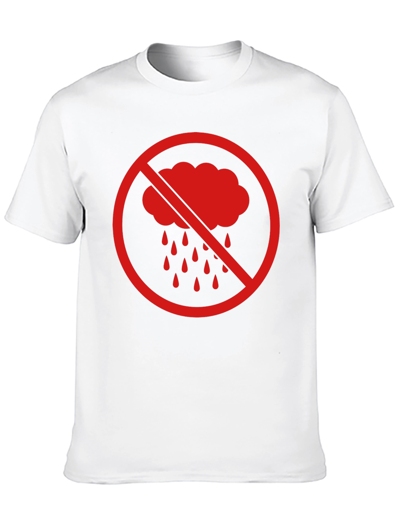 Black No Rain Graphic Tee - Black Cotton T-Shirt view 10