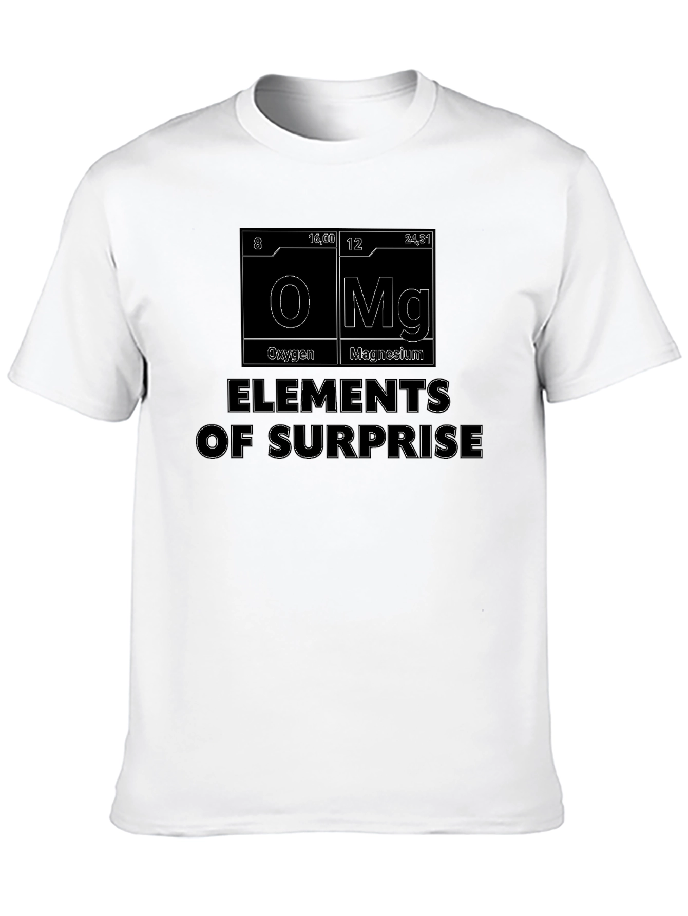 Black Elements of Surprise T-Shirt - Science Humor Tee view 10