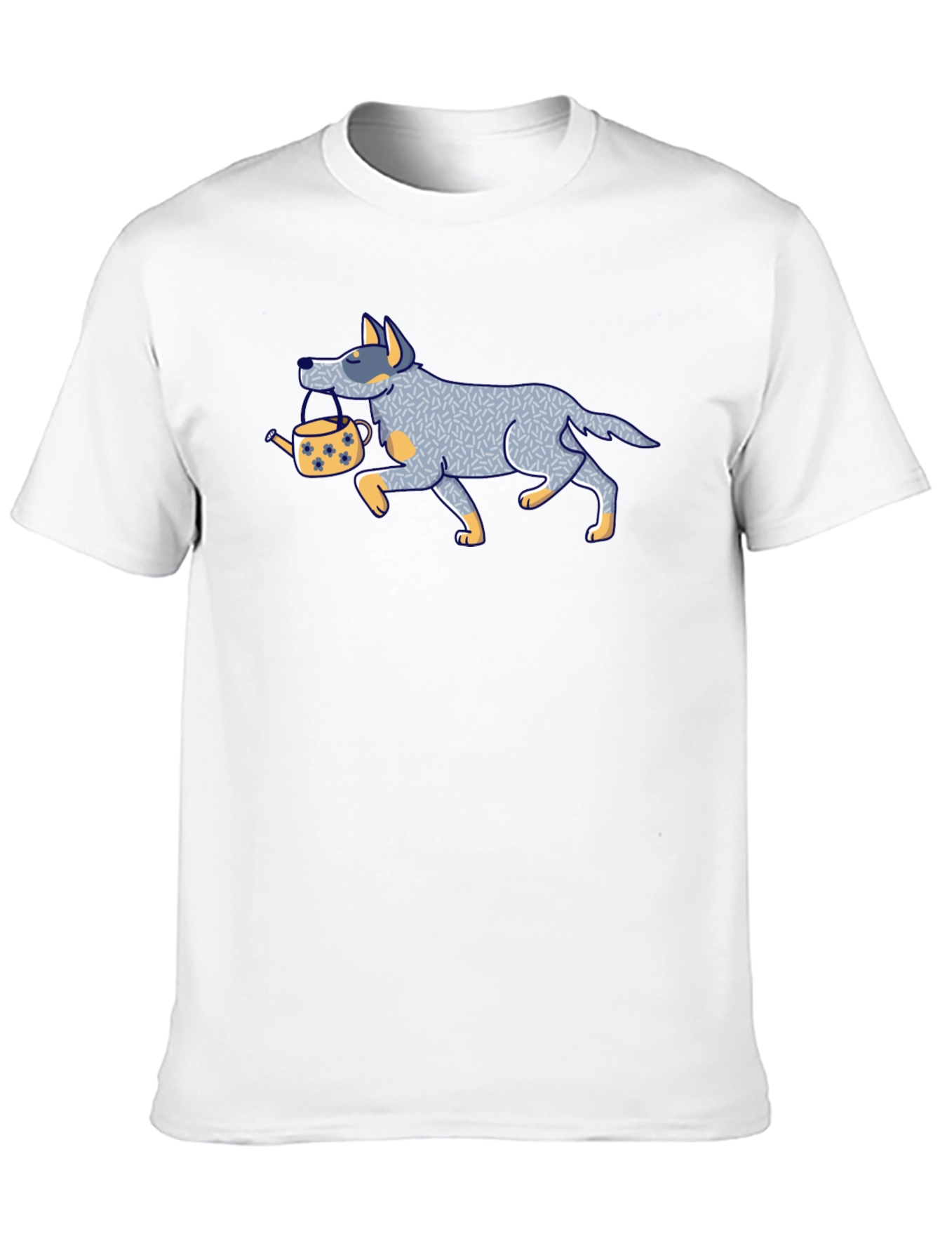 Dog with Teapot Graphic Tee - 10