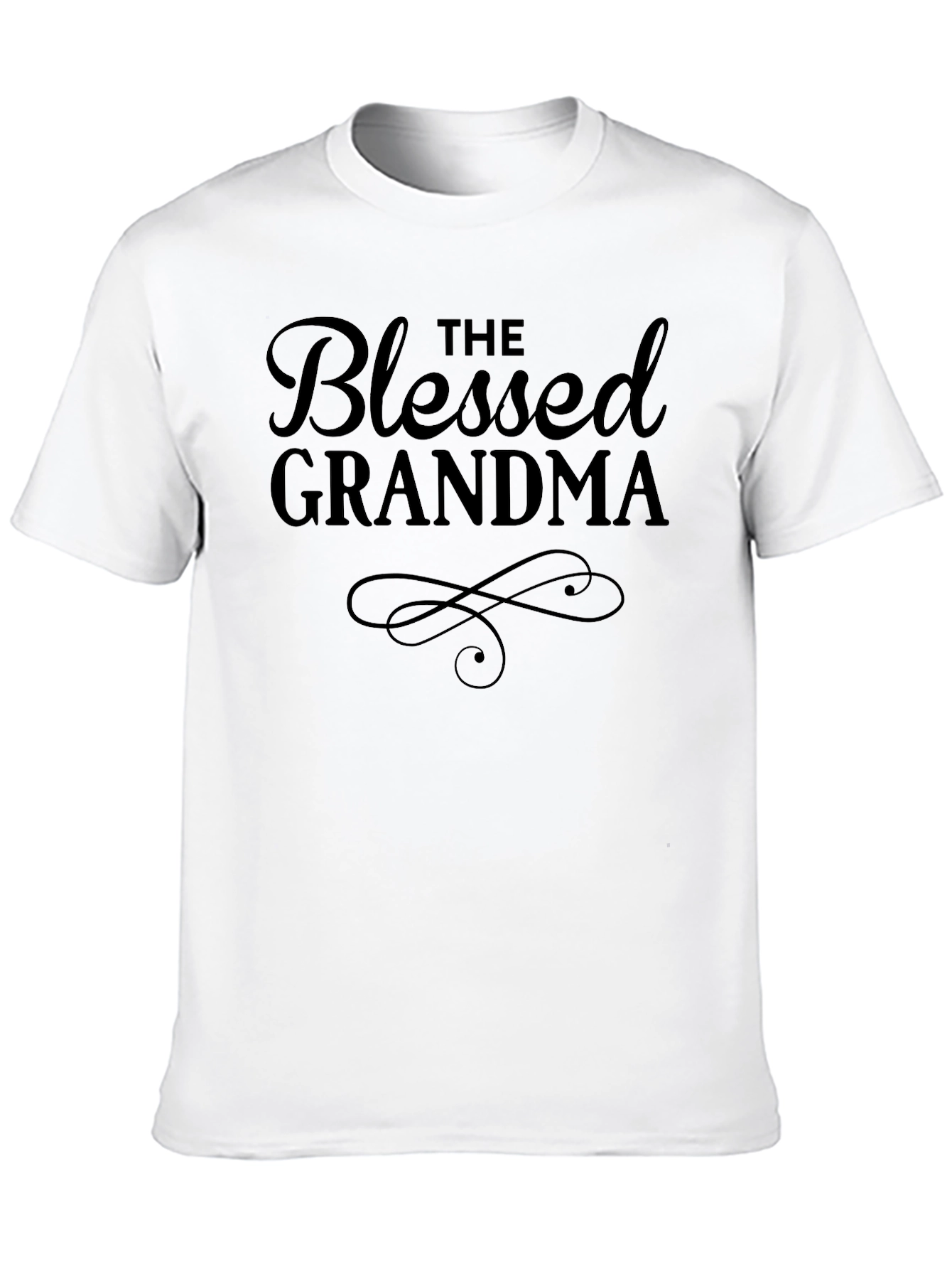 Black Blessed Grandma T-Shirt - Cute Family Tee view 10