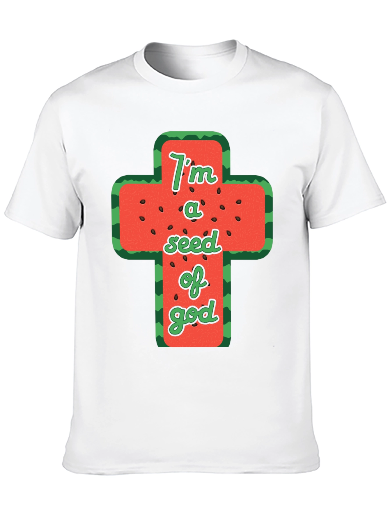 Black I'm a Seed of God Graphic T-Shirt view 10