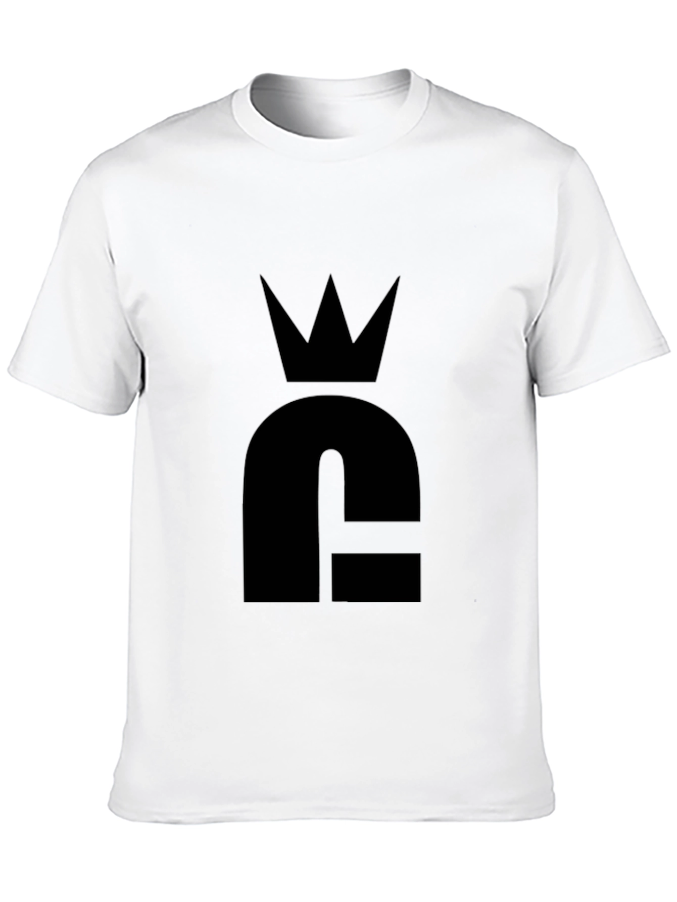 Black Crown Logo Black T-Shirt - Stylish & Minimalist view 10
