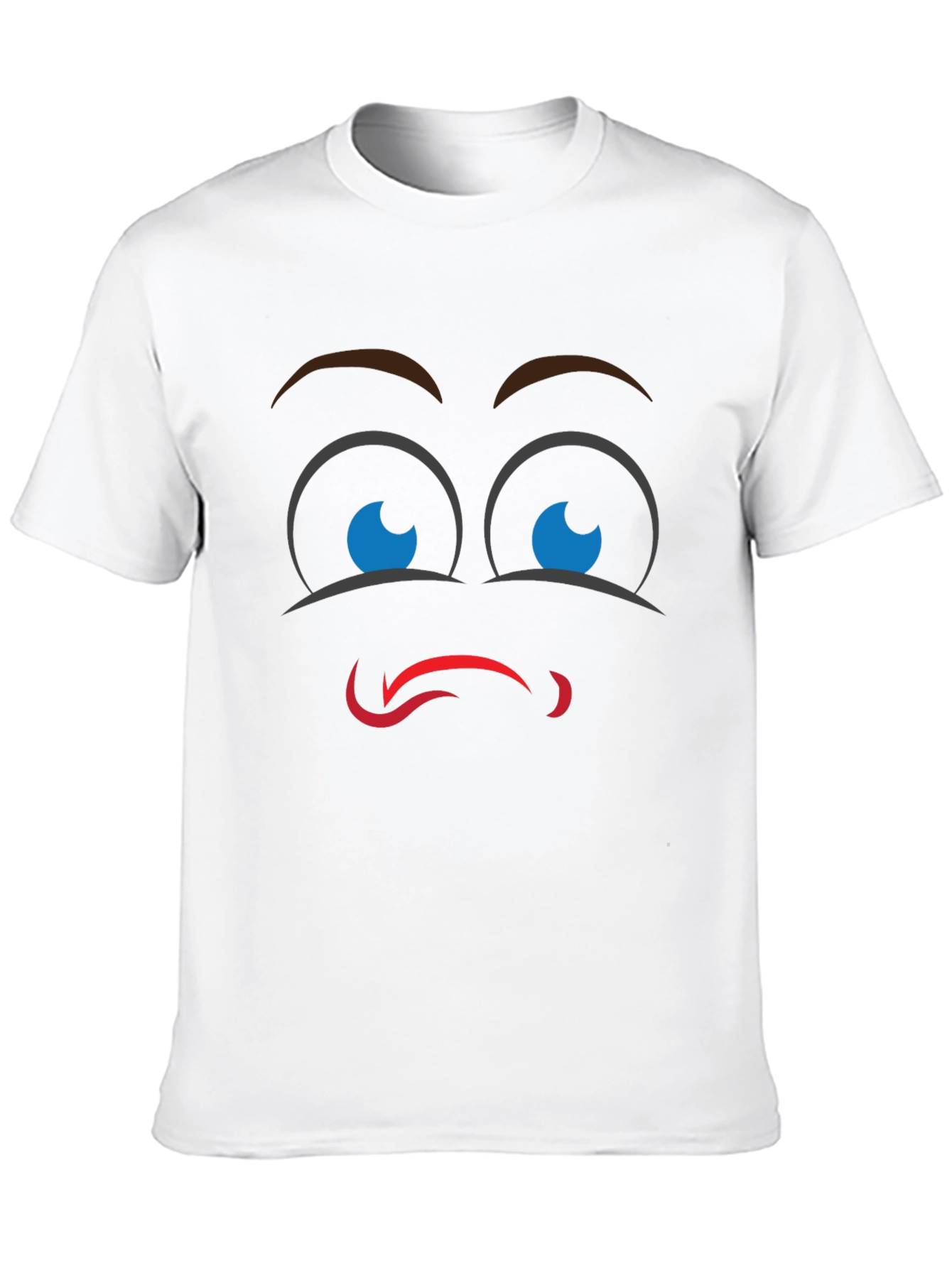 Black Funny Face Graphic Black T-Shirt view 10