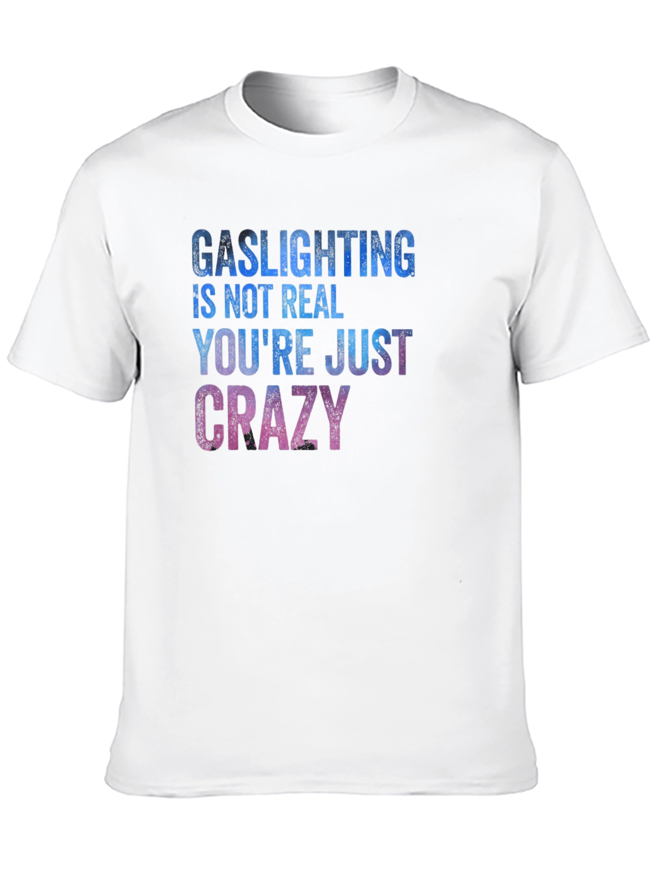 Black Gaslighting Humor Graphic T-Shirt view 10