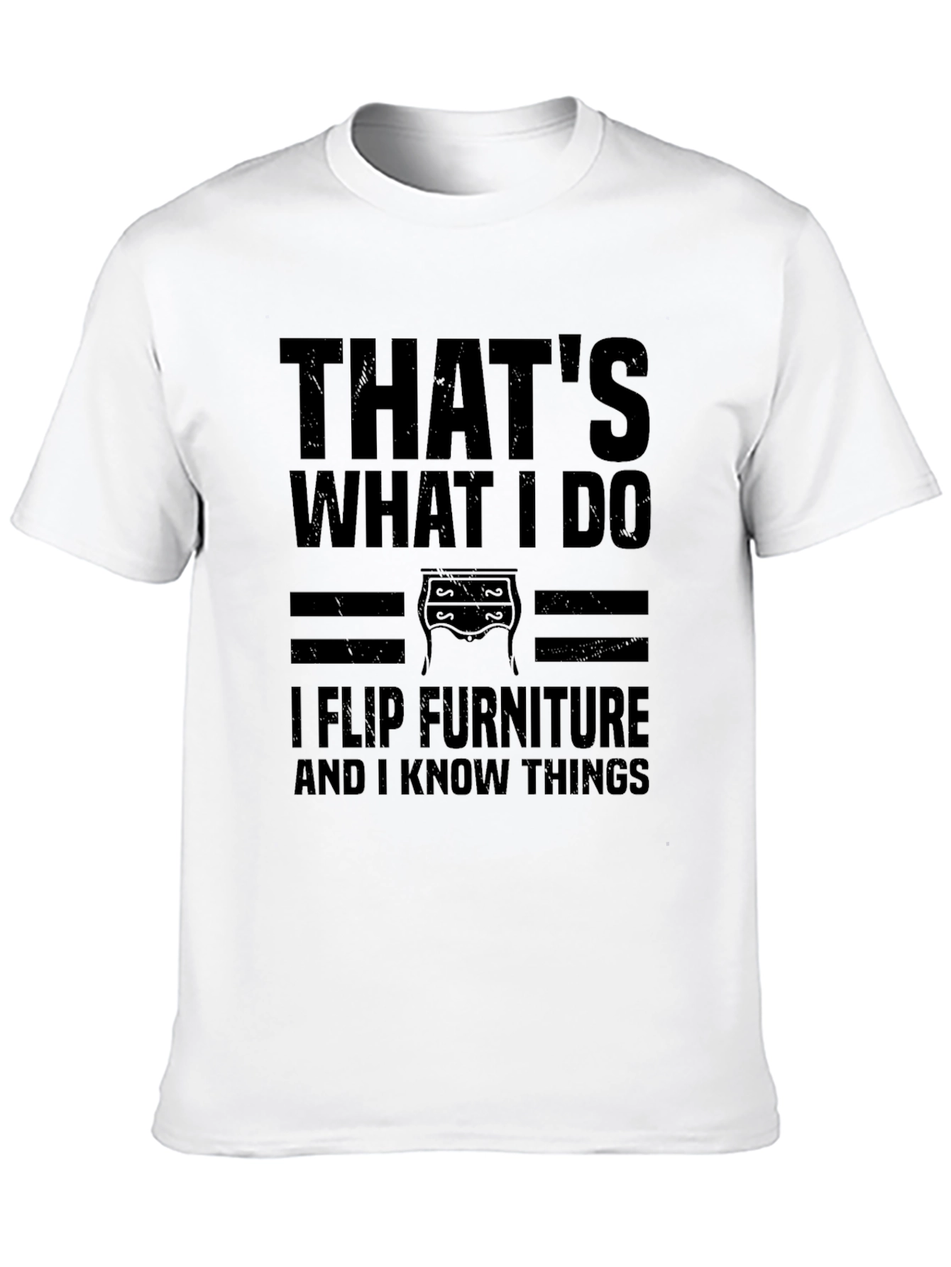 Black I Flip Furniture T-Shirt - Funny Graphic Tee view 10