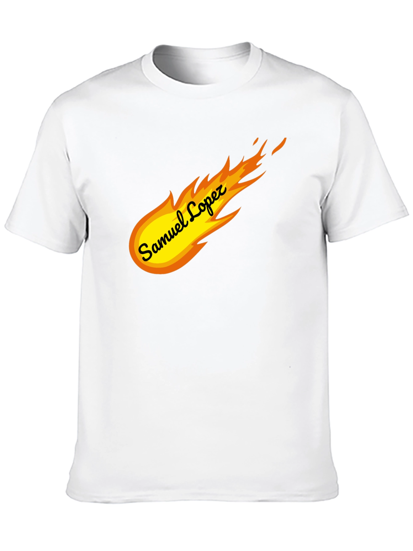 Black Samuel Lopez Comet T-Shirt - Stylish Graphic Tee view 10