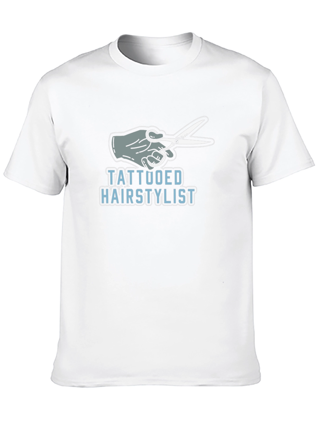 Black Tattooed Hairstylist Graphic T-Shirt - Cool Barber Tee view 10