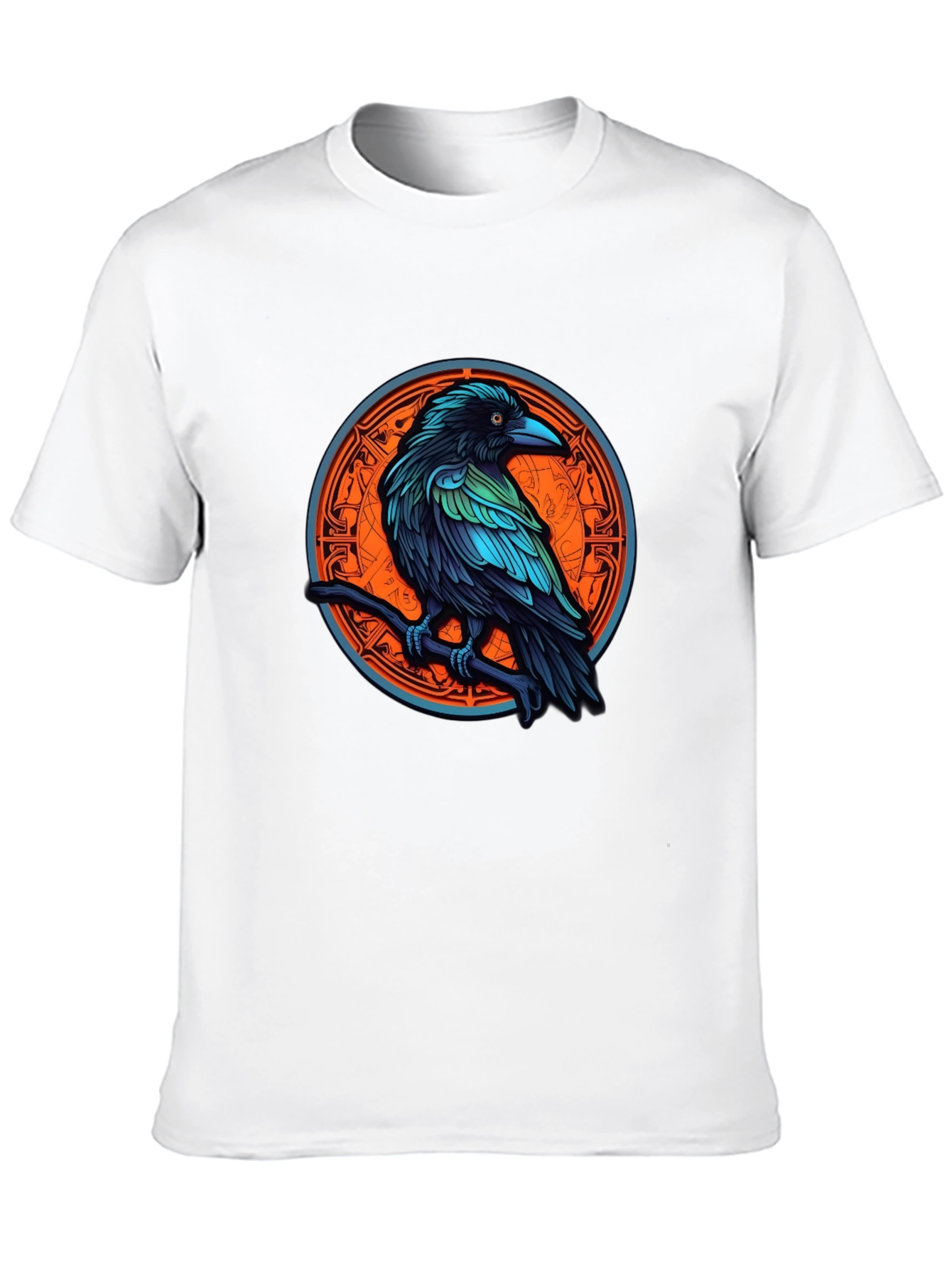 Black Raven Graphic Tee - Mystic Bird T-Shirt view 10