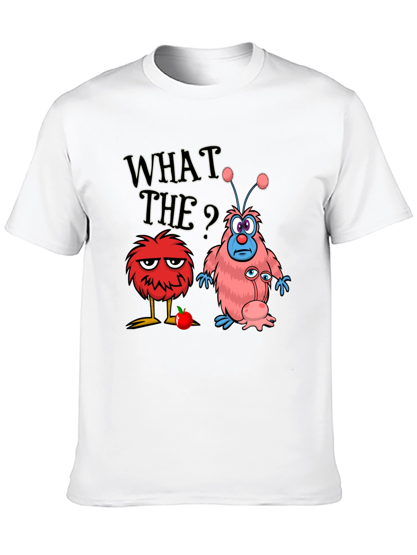 Black Funny What The? Monster Graphic Tee view 10