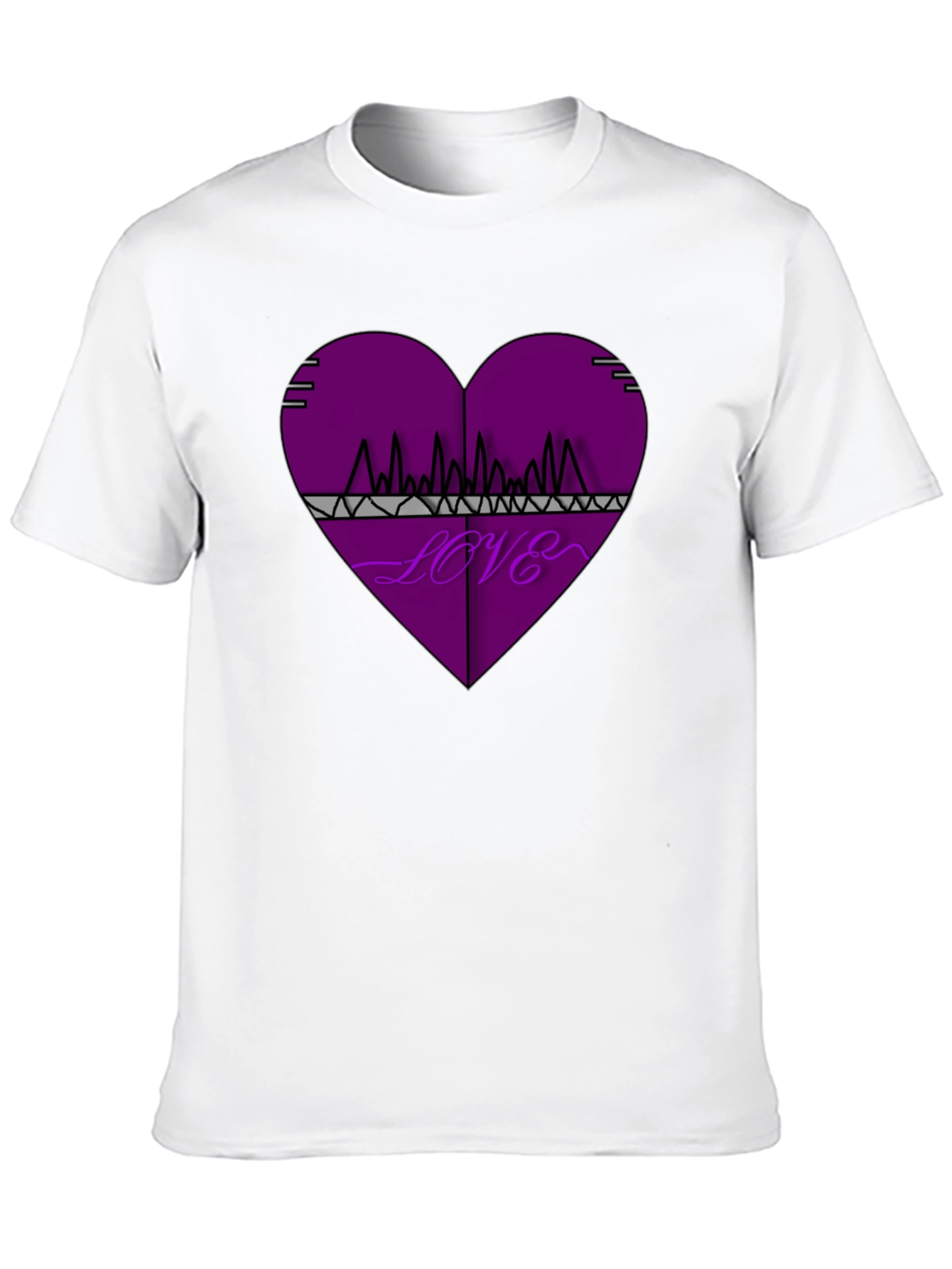 Black Love Frequency Graphic Tee - Black Cotton view 10