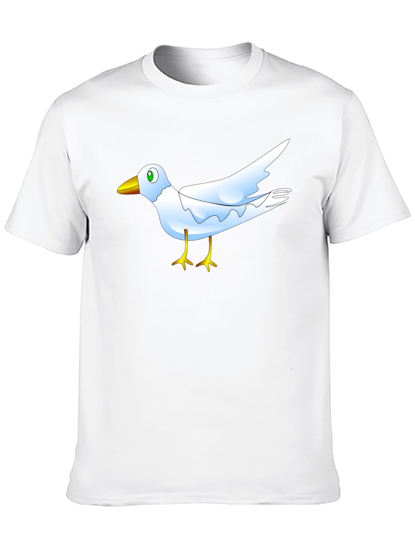 Black Cartoon Bird Graphic Black T-Shirt view 10