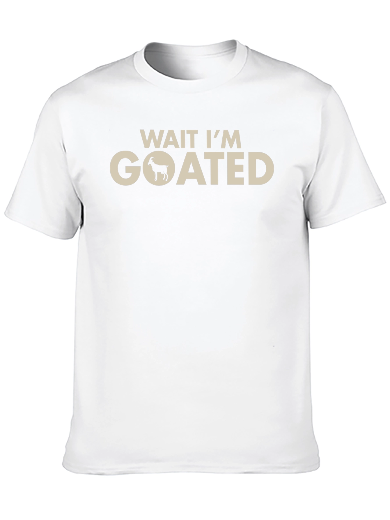 Black Wait I'm Goated T-Shirt - Funny Goat Graphic Tee view 10