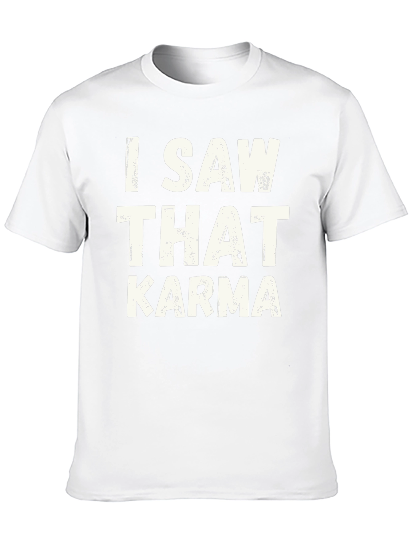 Black I Saw That Karma Graphic Tee - Trendy Black T-Shirt view 10